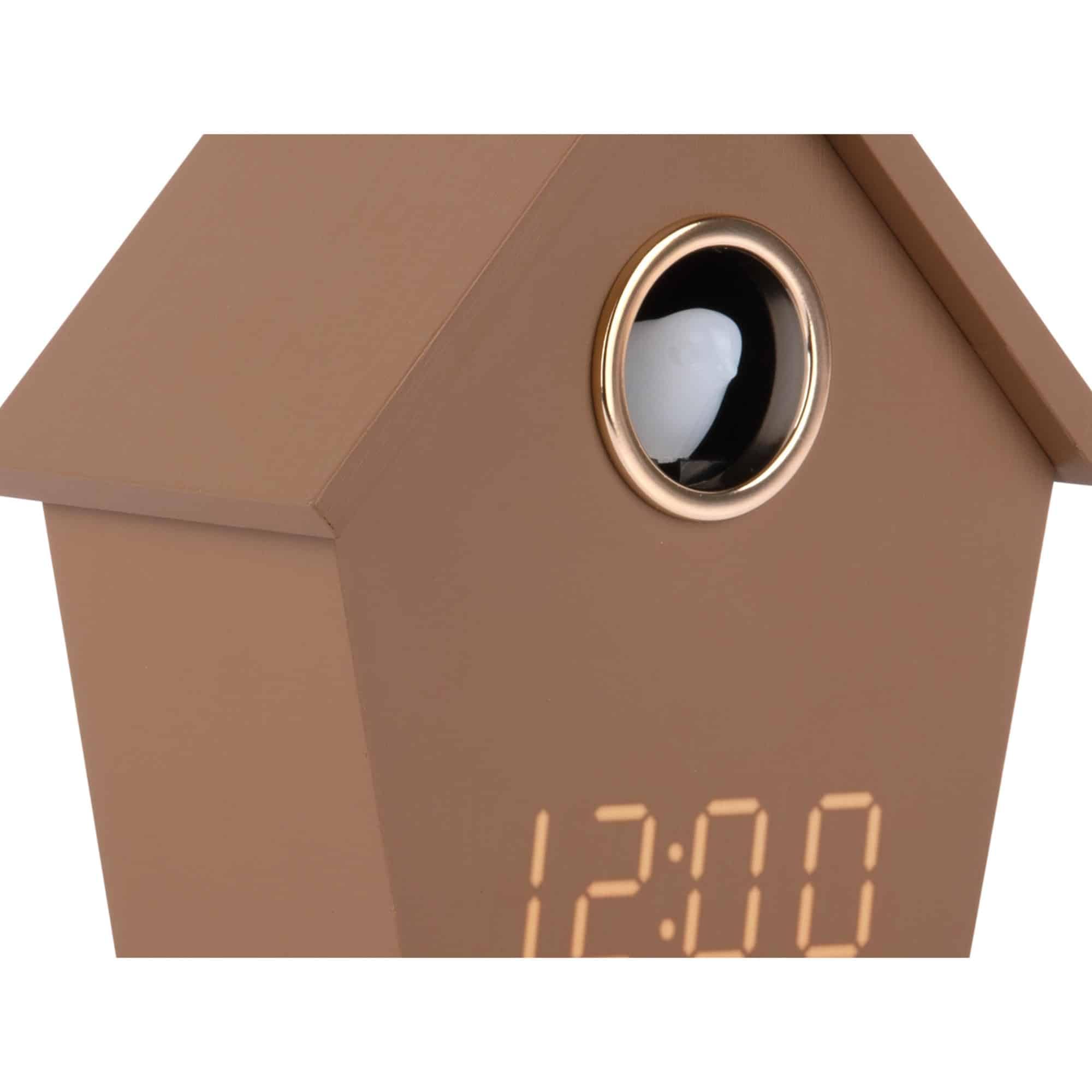 karlsson-riqueza-cuckoo-led-wecker-mokka-6-8x13x15-3cm image 6