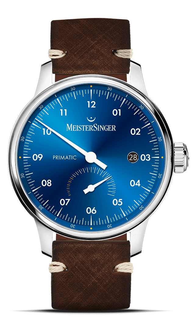 meistersinger-primatic-armbanduhr-mittelblau image 1