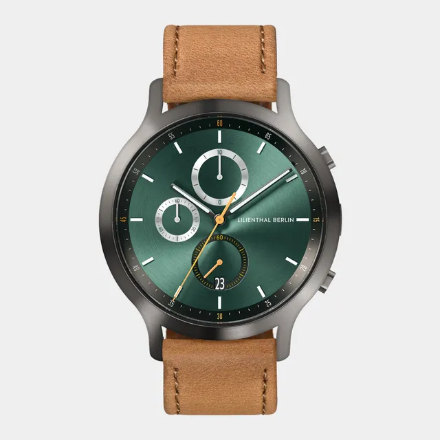 lilienthal-berlin-chronograph-armbanduhr-getaway-green-racing-green image 1