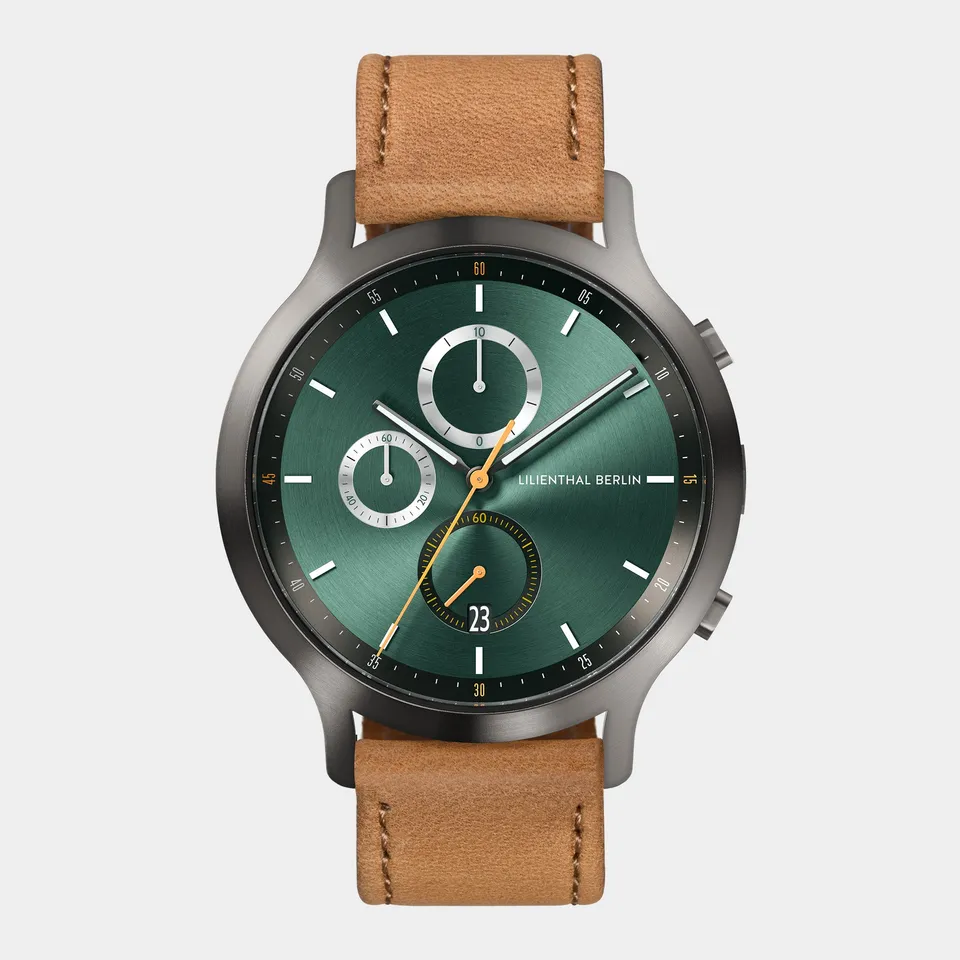 lilienthal-berlin-chronograph-armbanduhr-getaway-green-racing-green image 1