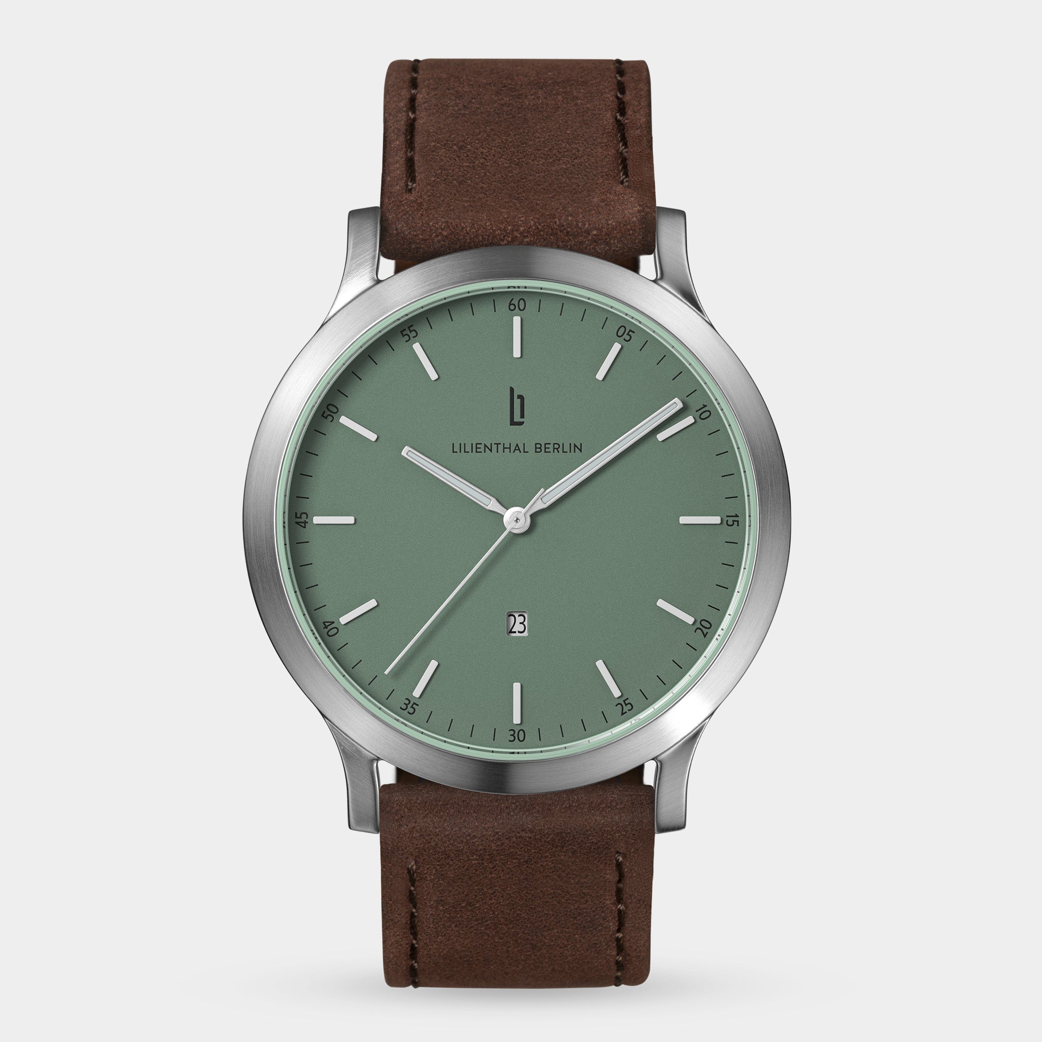 lilienthal-berlin-huxley-armbanduhr-silver-sage-green-40-mm image 1