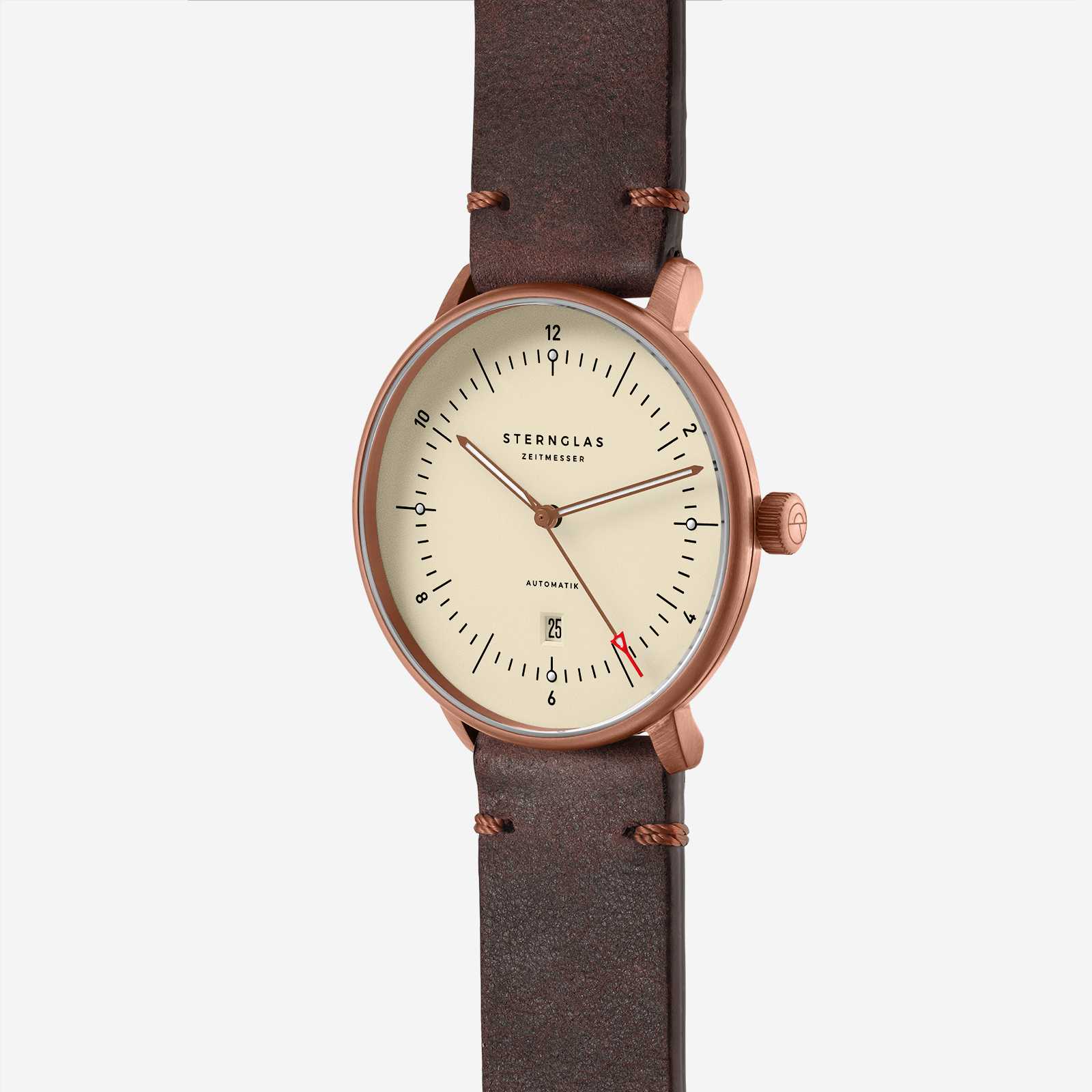 sternglas-naos-xl-automatik-alabaster-bronze-42-mm-automatikuhr-in-bronze-optik image 3
