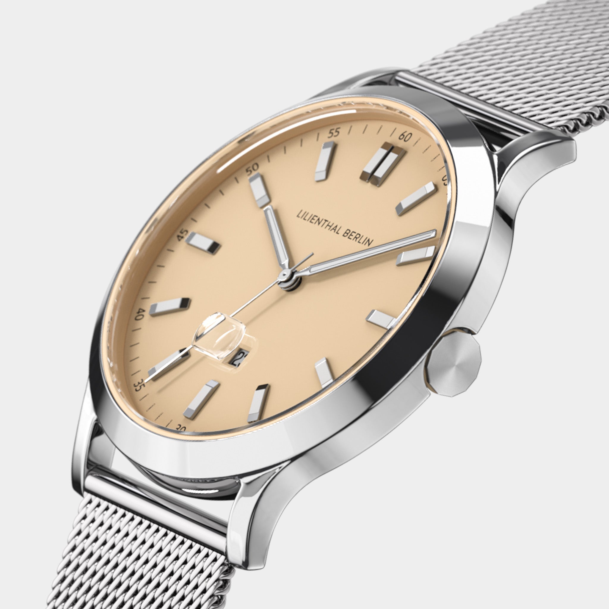 lilienthal-berlin-huxley-ii-sandbeige-armbanduhr-40-mm image 2