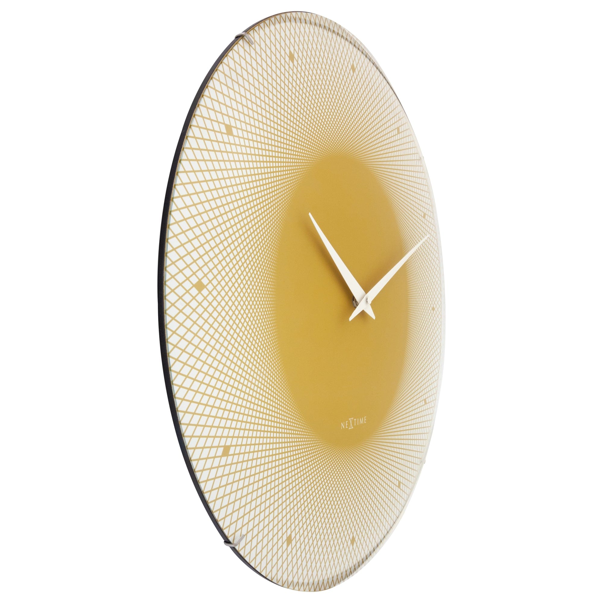 nextime-deep-50-wanduhr-50-cm-glas-gew-lbt-silent-blau-gelb image 2