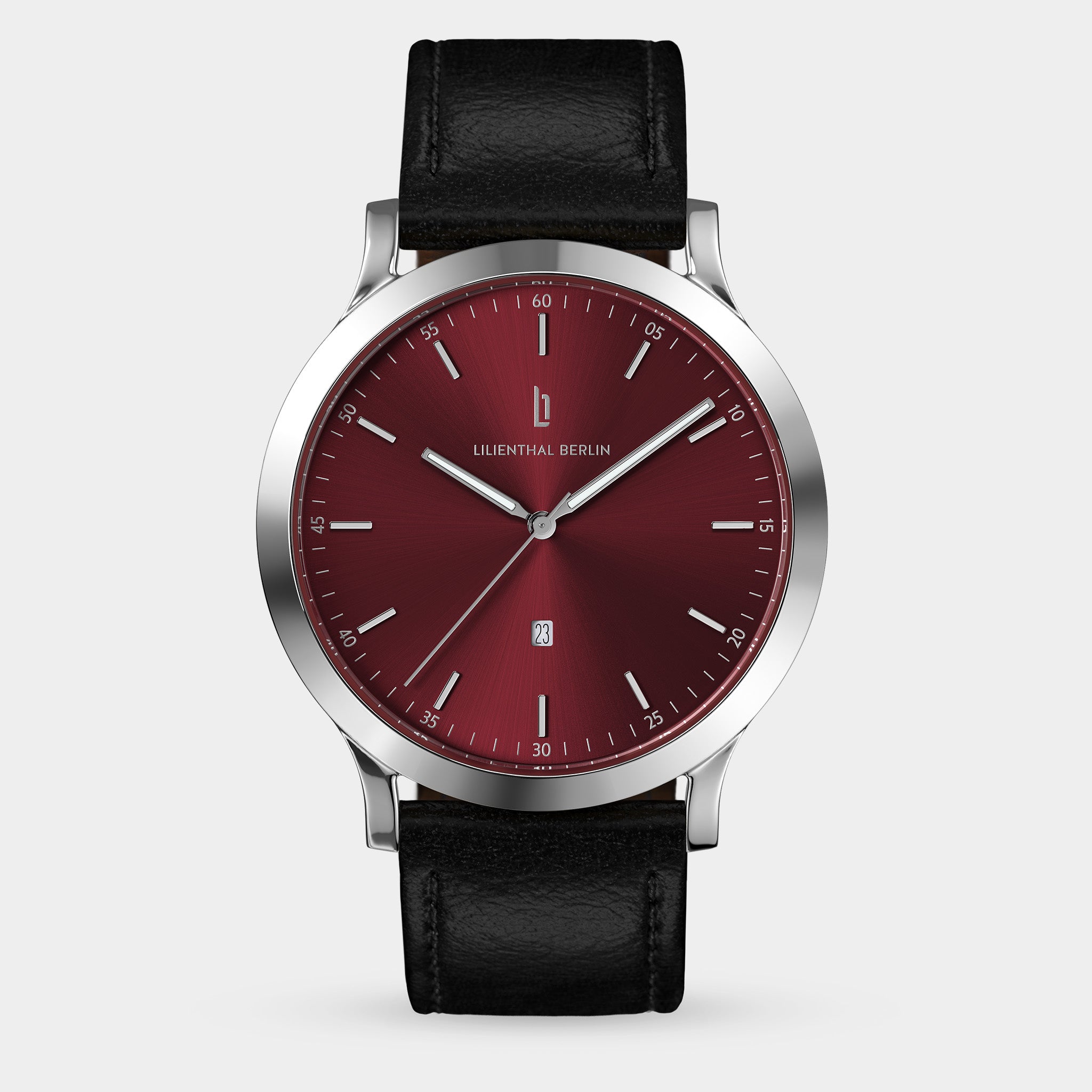 lilienthal-berlin-huxley-silver-bordeaux-armbanduhr-40-mm image 1
