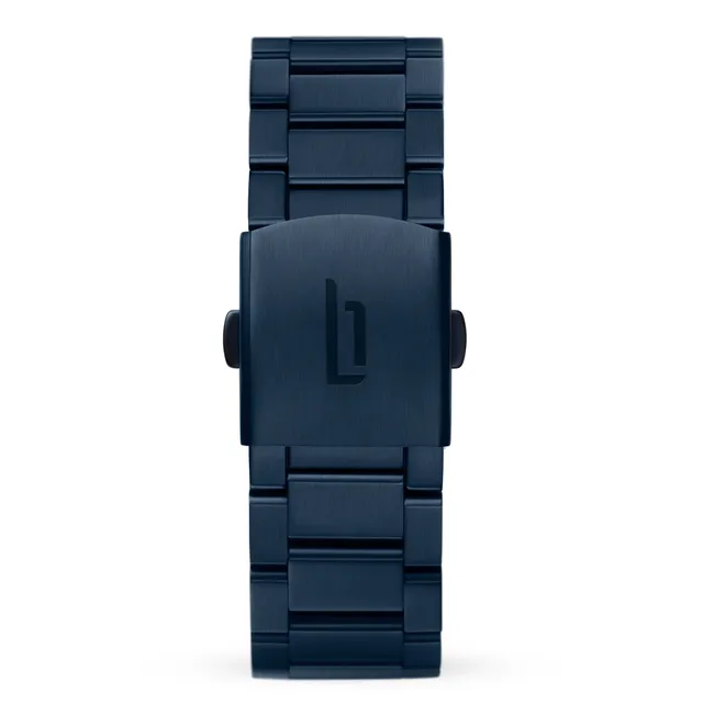 lilienthal-berlin-edelstahl-armband-blue-brushed-wechselarmband image 1