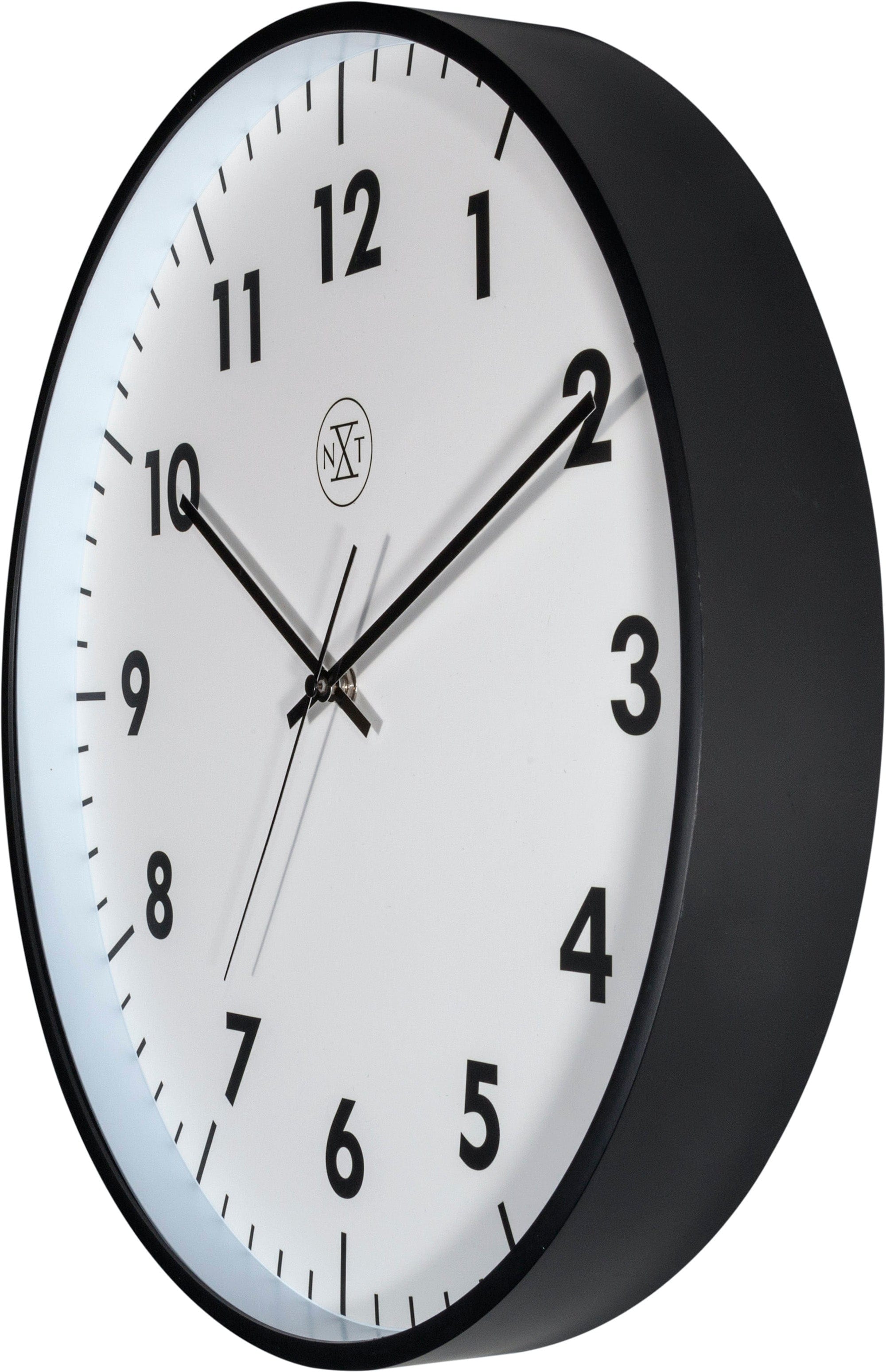 nextime-new-wanduhr-40-cm-kunststoff-schwarz-analog image 3
