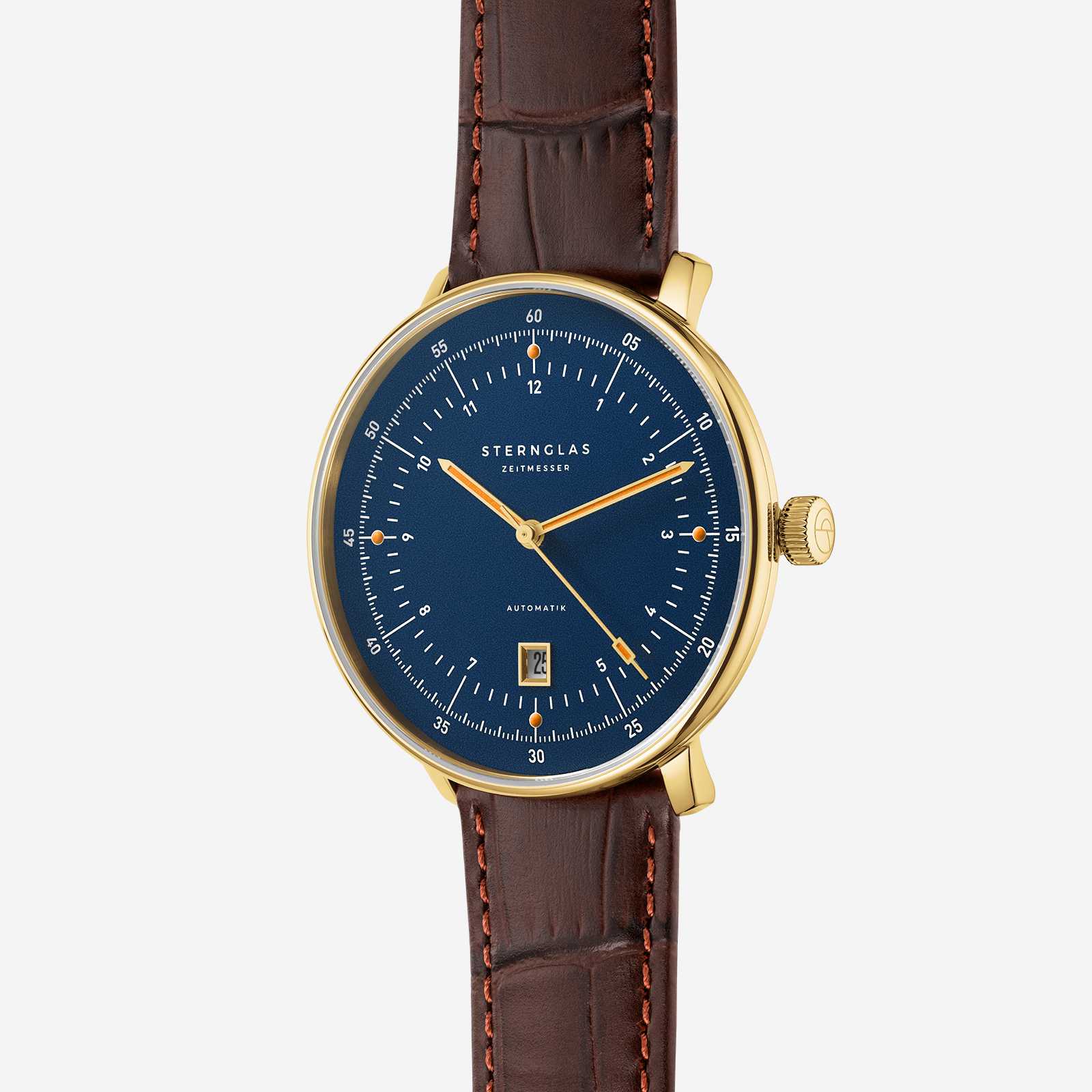 sternglas-hamburg-automatik-edition-marine-42-mm-gold-blau image 3