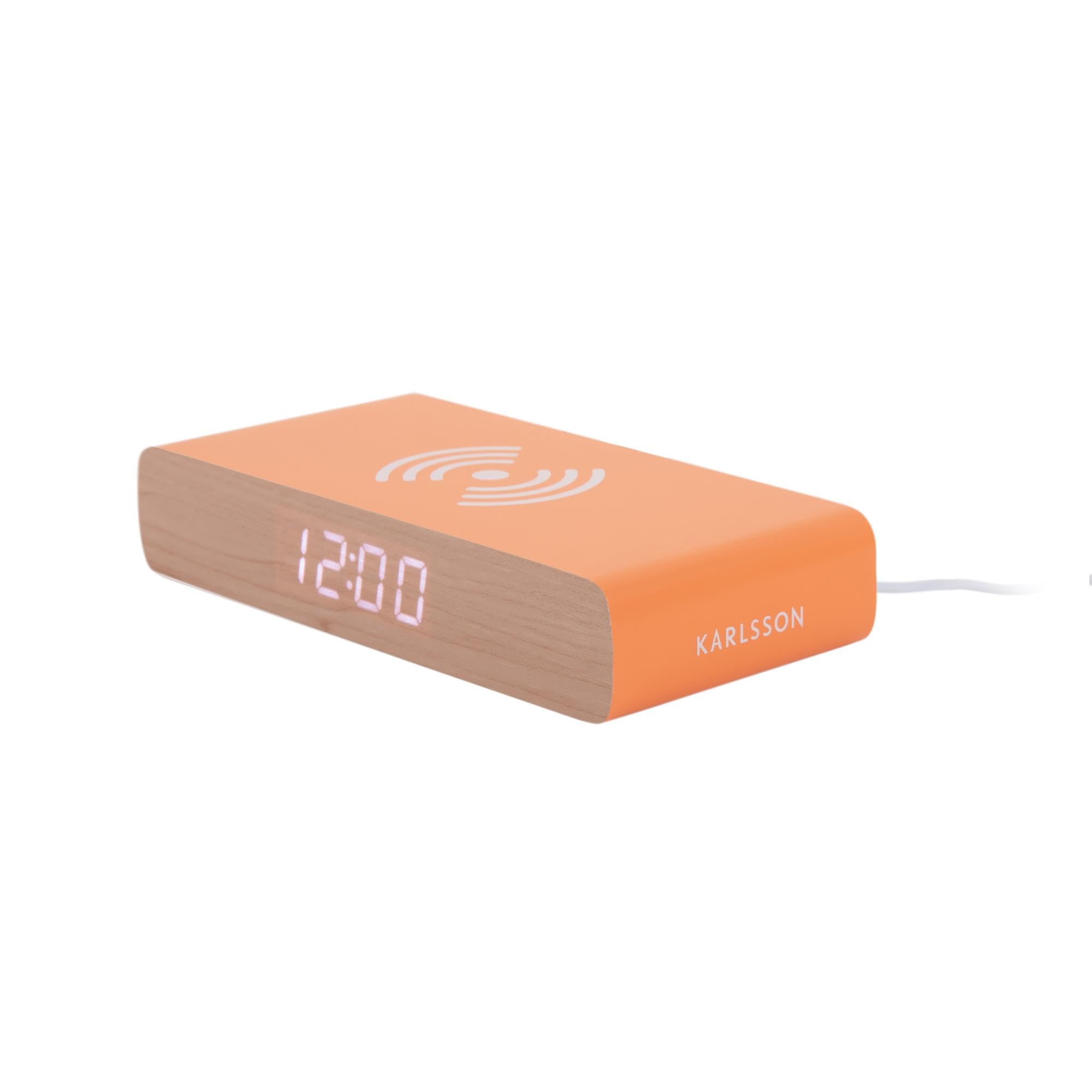karlsson-retro-flat-led-wecker-digital-leuchtendes-orange-16-1-x-7-6-x-3-cm image 2