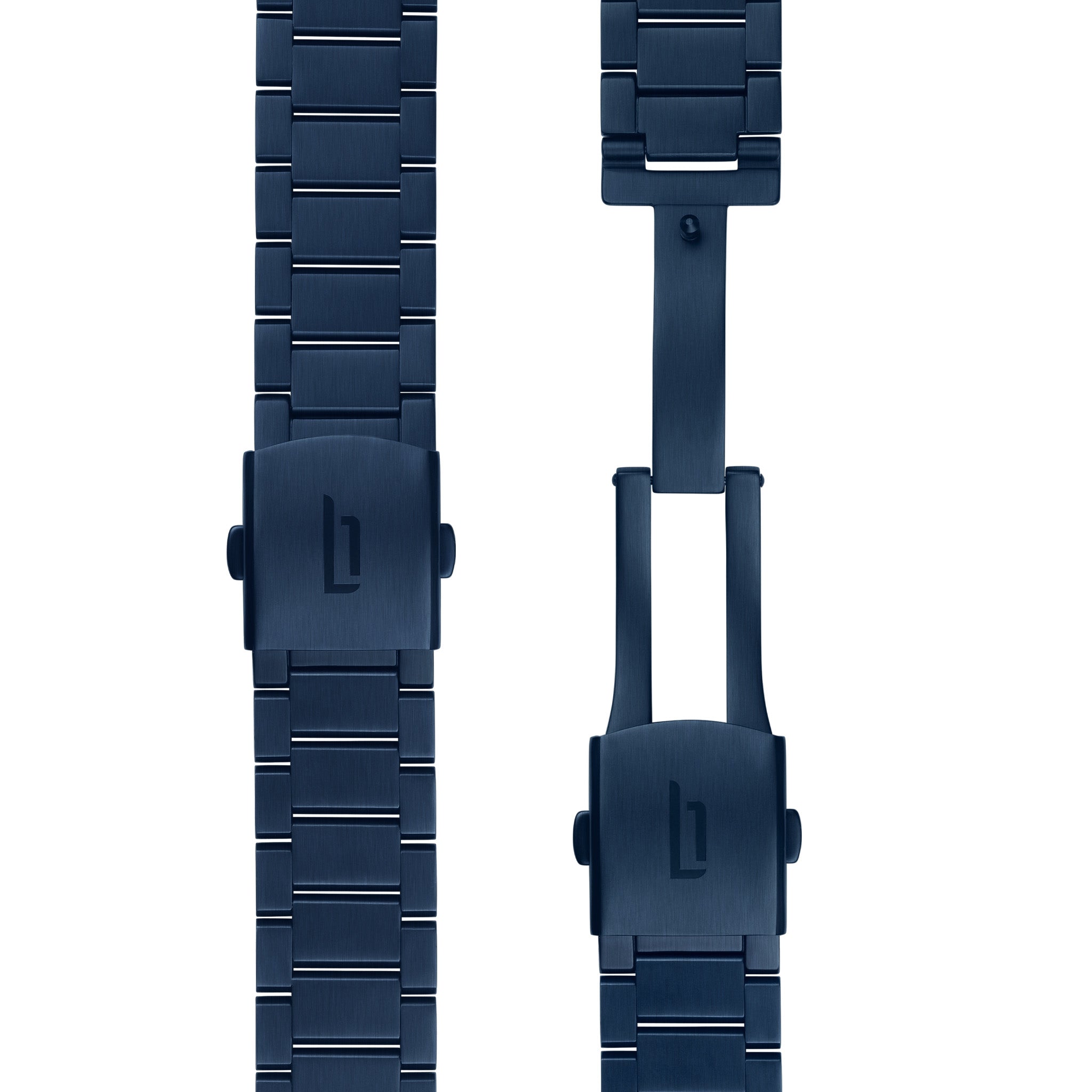 lilienthal-berlin-edelstahl-armband-blue-brushed-wechselarmband image 3