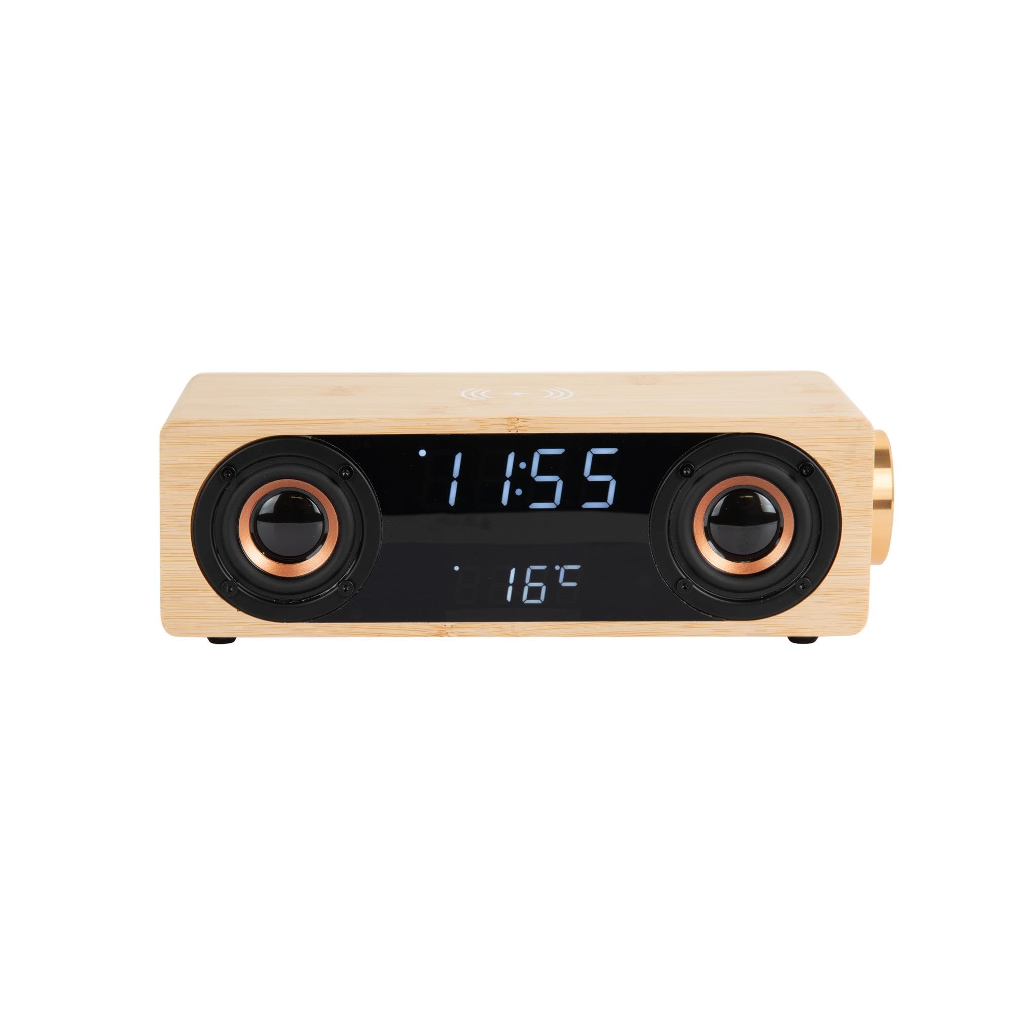 karlsson-classic-bt-wecker-mit-bluetooth-lautsprecher-nat-rlich-25-x-10-2-x-8-cm image 4