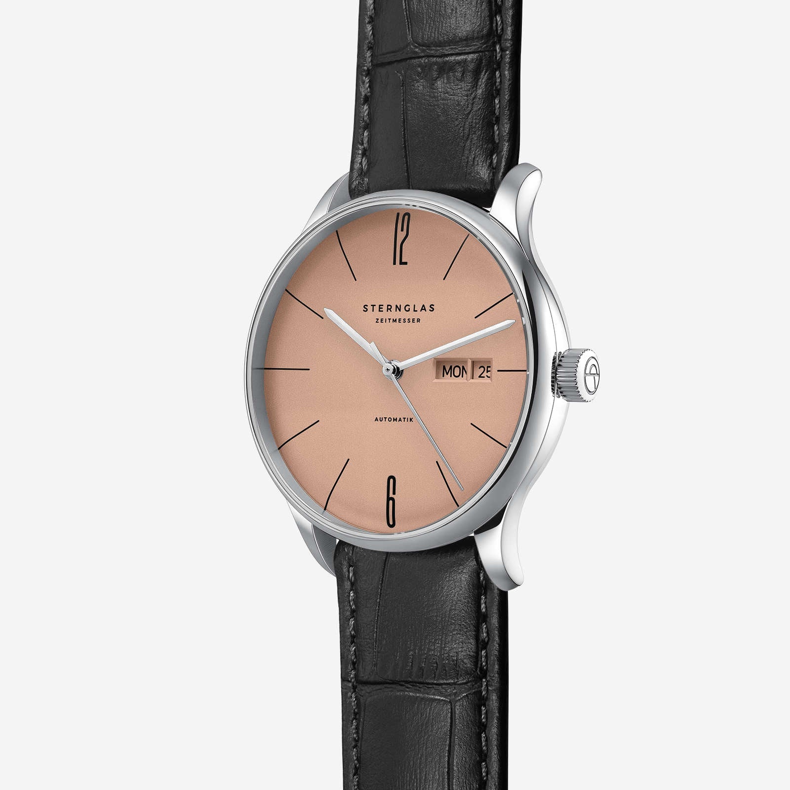 sternglas-berlin-automatik-38mm-kupferbeige-lederuhr-unisex image 3