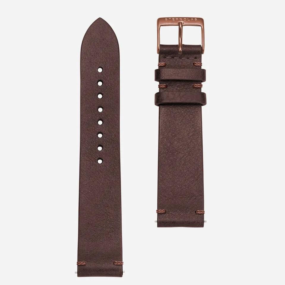 sternglas-vintage-20-mokka-bronze-lederarmband-20-mm-italienisches-rindsleder image 1