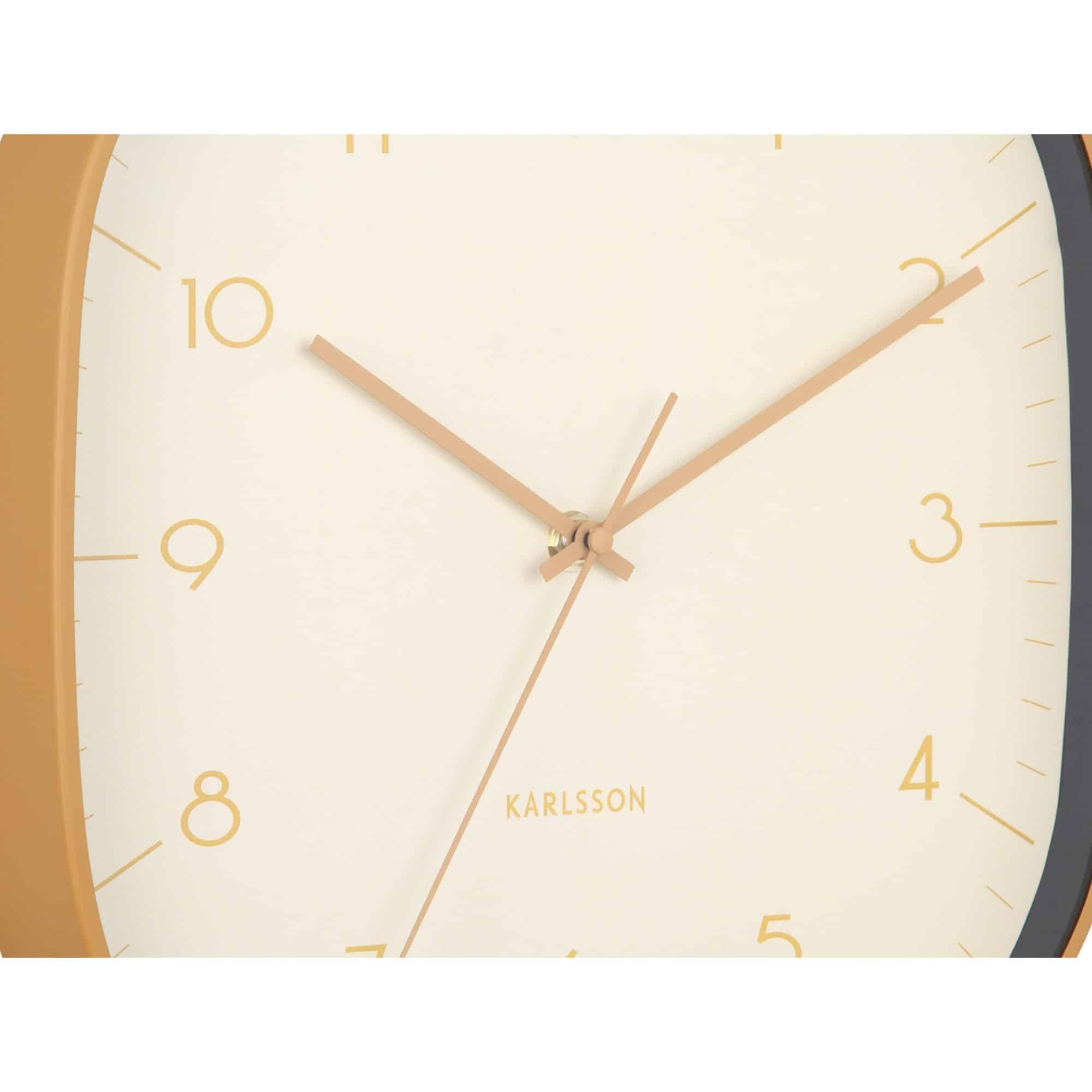 karlsson-grato-cuadrado-wanduhr-ocker-4-3x29x29cm image 5