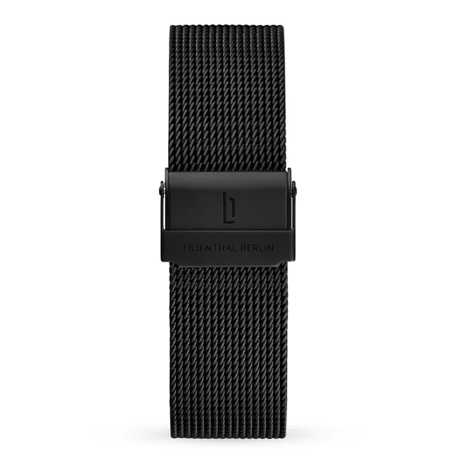 lilienthal-berlin-mesh-armband-black-matte image 1