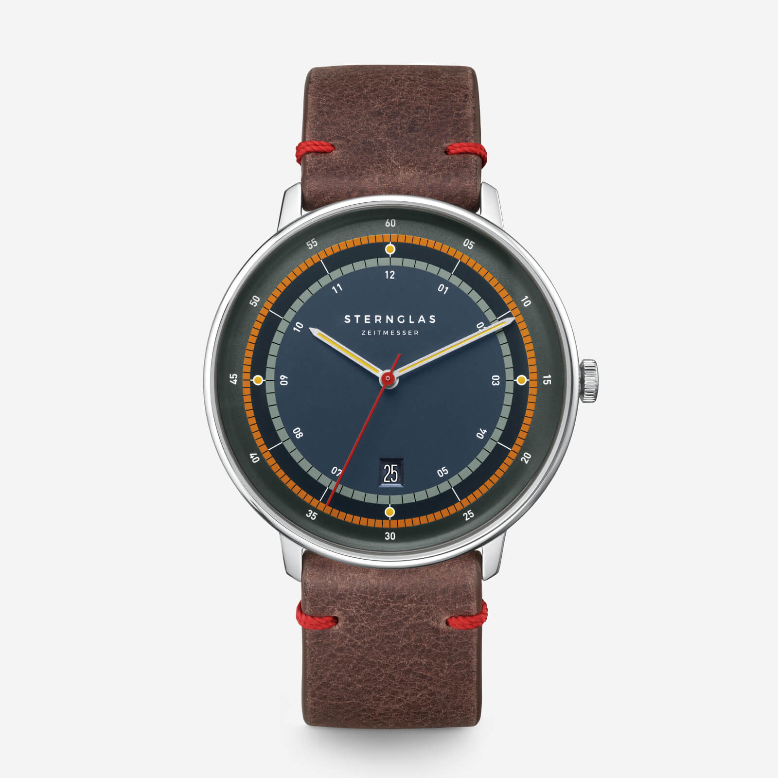 sternglas-hamburg-edition-argo-armbanduhr-42-mm-blau-leder-limitiert image 1