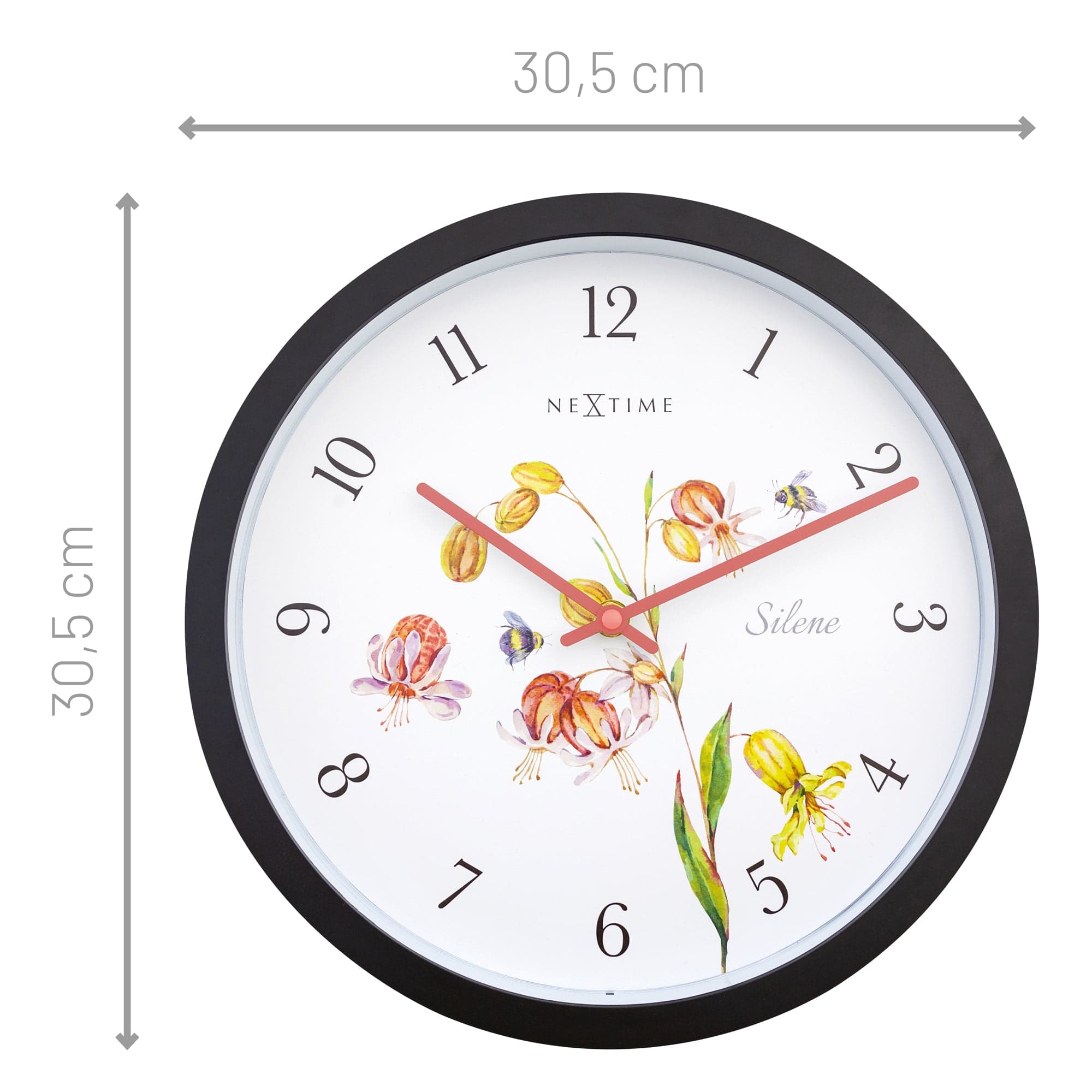 nextime-silene-outdoor-wanduhr-30-5-cm-wetterfest-schwarz image 6