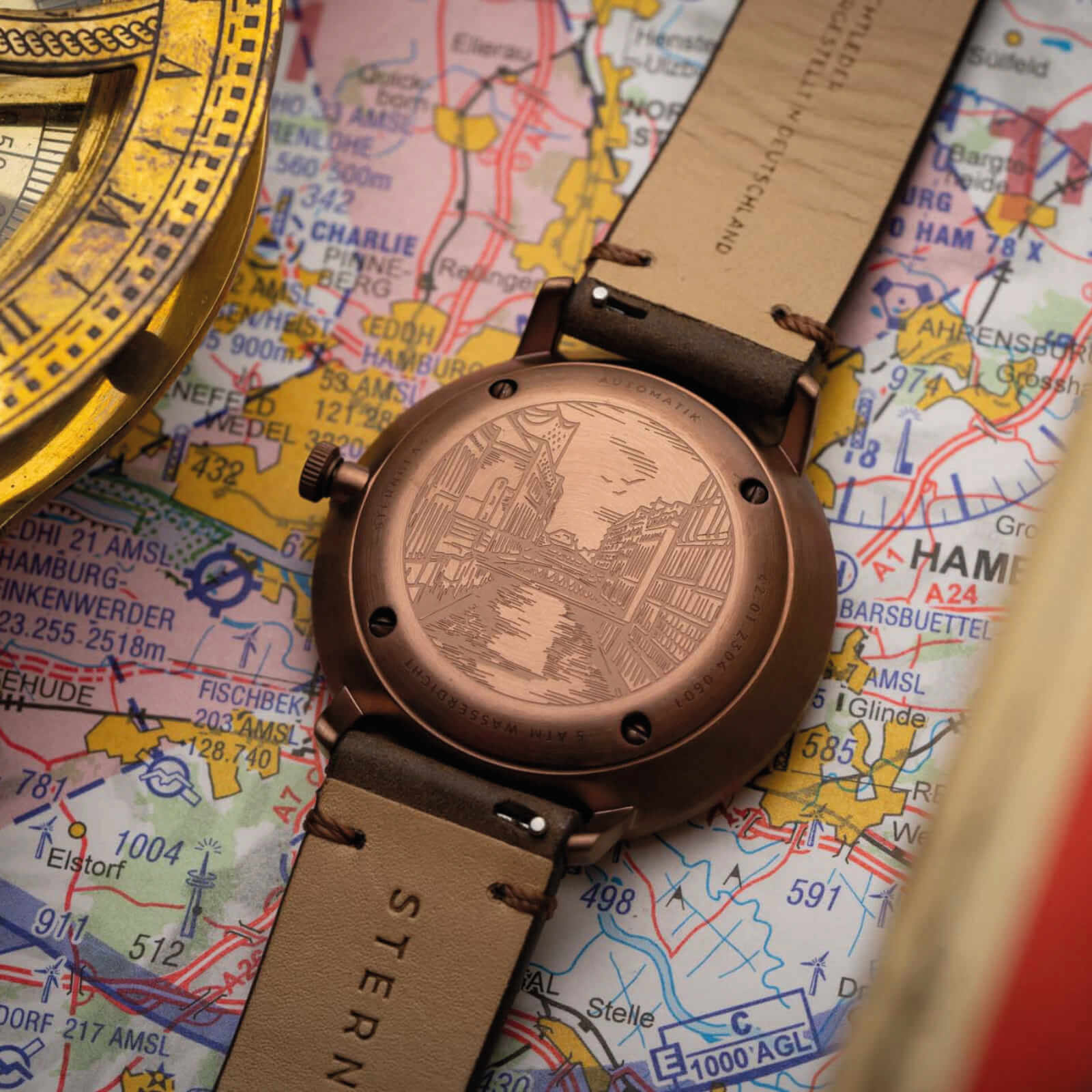 sternglas-hamburg-automatik-dunkelblau-bronze-42-mm-leder-herrenuhr image 6