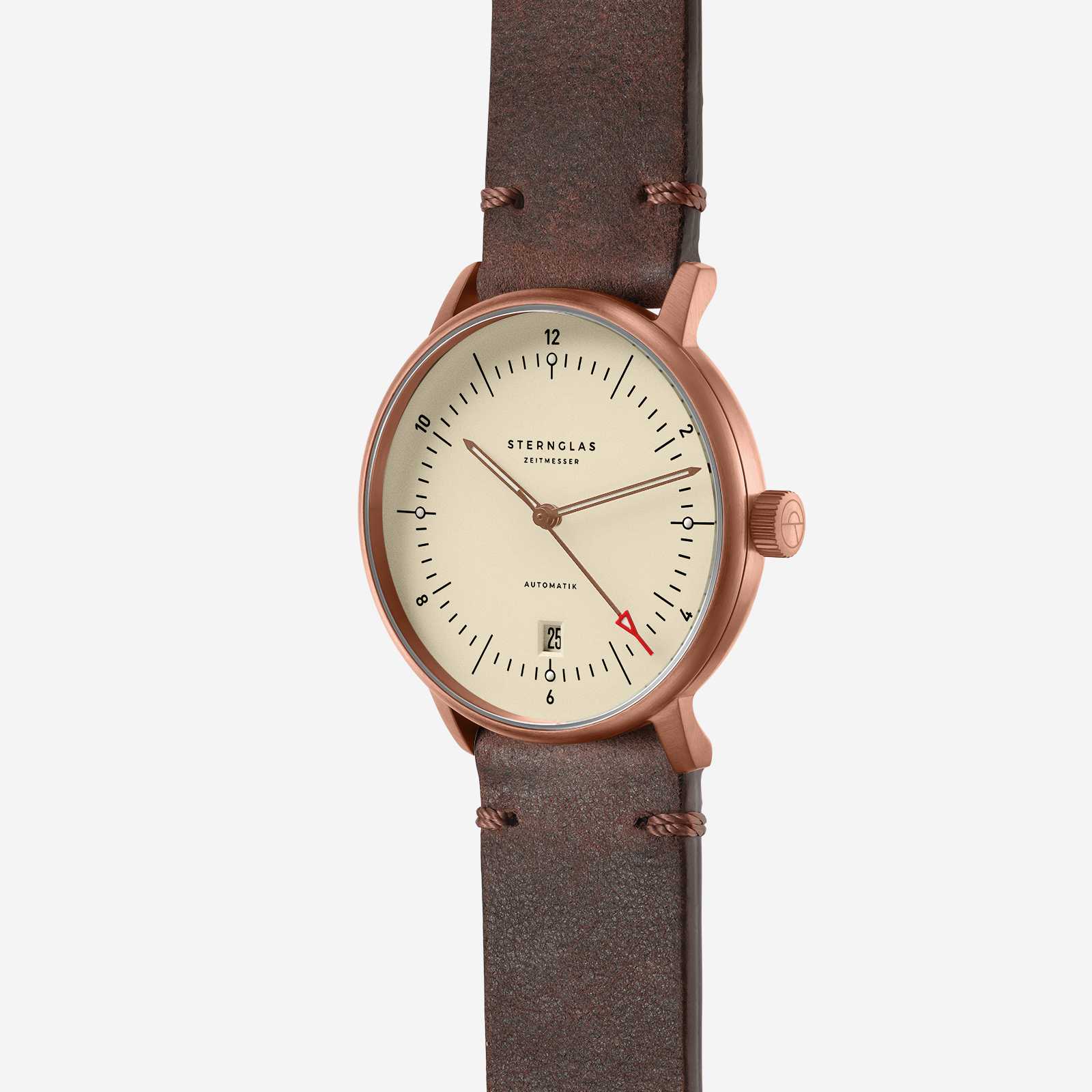 sternglas-naos-automatik-alabaster-bronze-uhr-38-mm-leder image 3