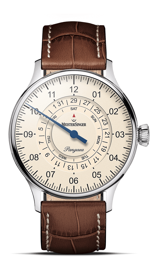 meistersinger-pangaea-day-date-elfenbein-einzeigeruhr image 1