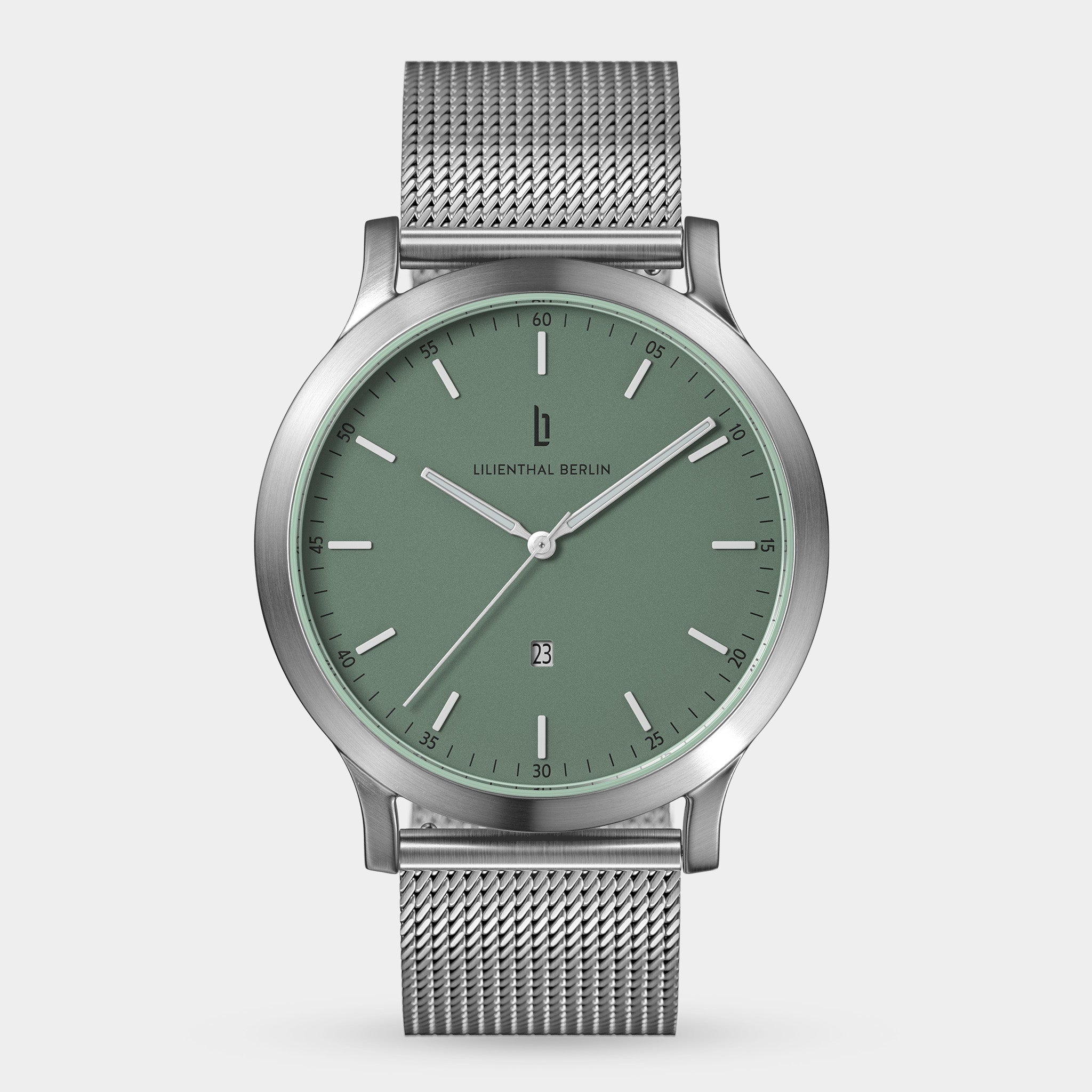 lilienthal-berlin-huxley-silver-sage-green-armbanduhr-40-mm image 1