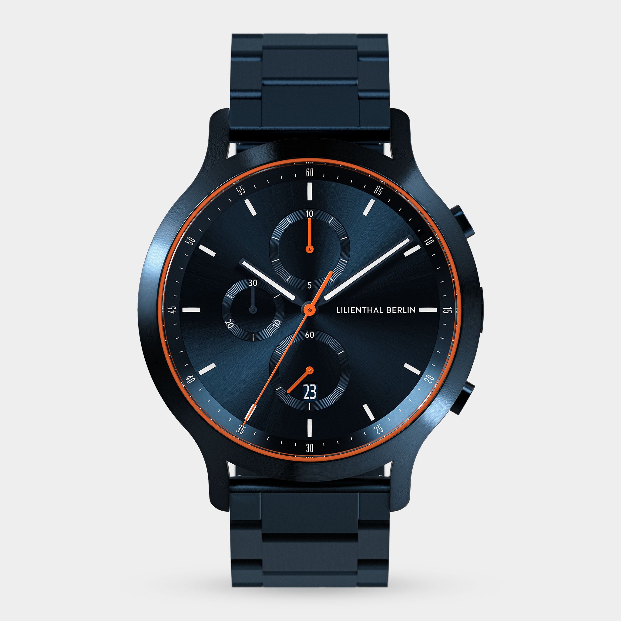 lilienthal-berlin-chronograph-blue-orange-midnight-blue image 1