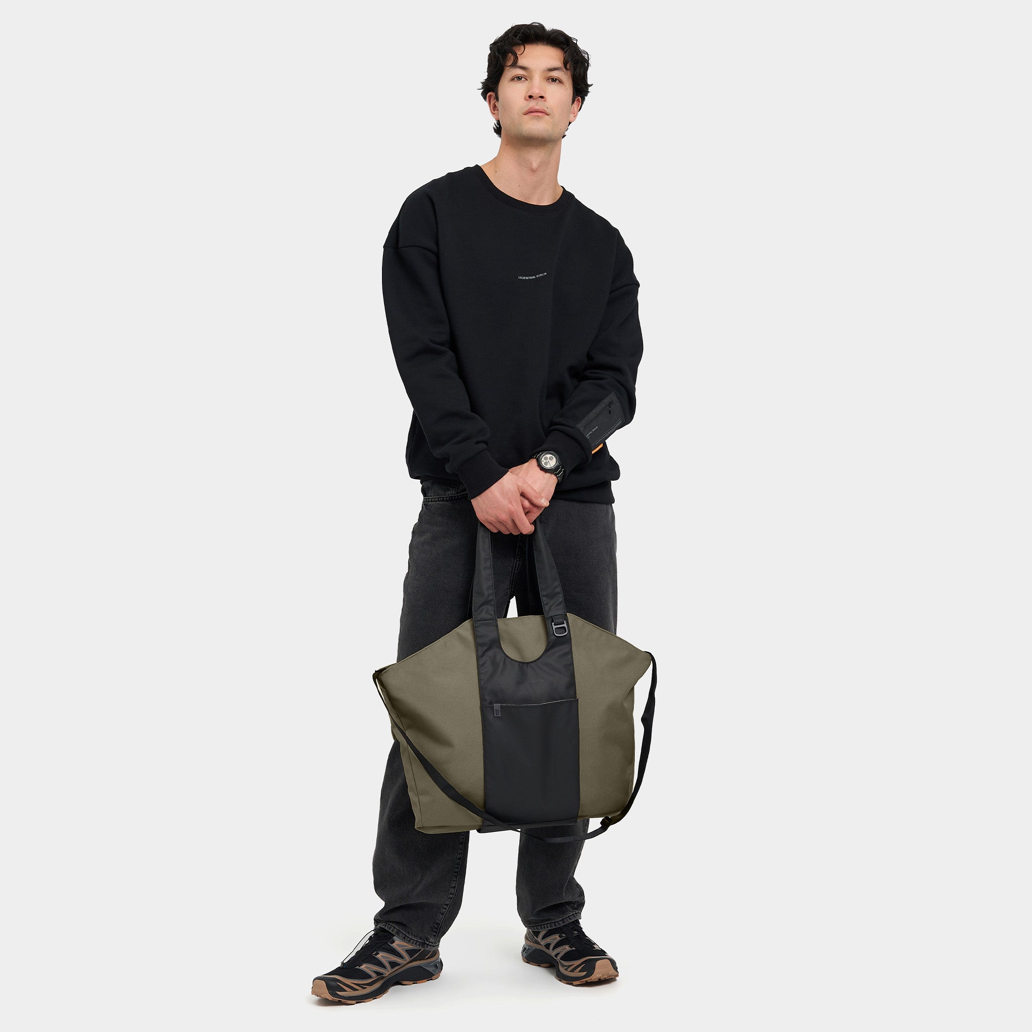 lilienthal-berlin-urbaneer-tote-bag-utility-olive-green-tote-crossbody-tasche image 6