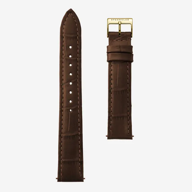 sternglas-noble-lederarmband-16-mm-dunkelbraun-f-r-naos-xs image 1