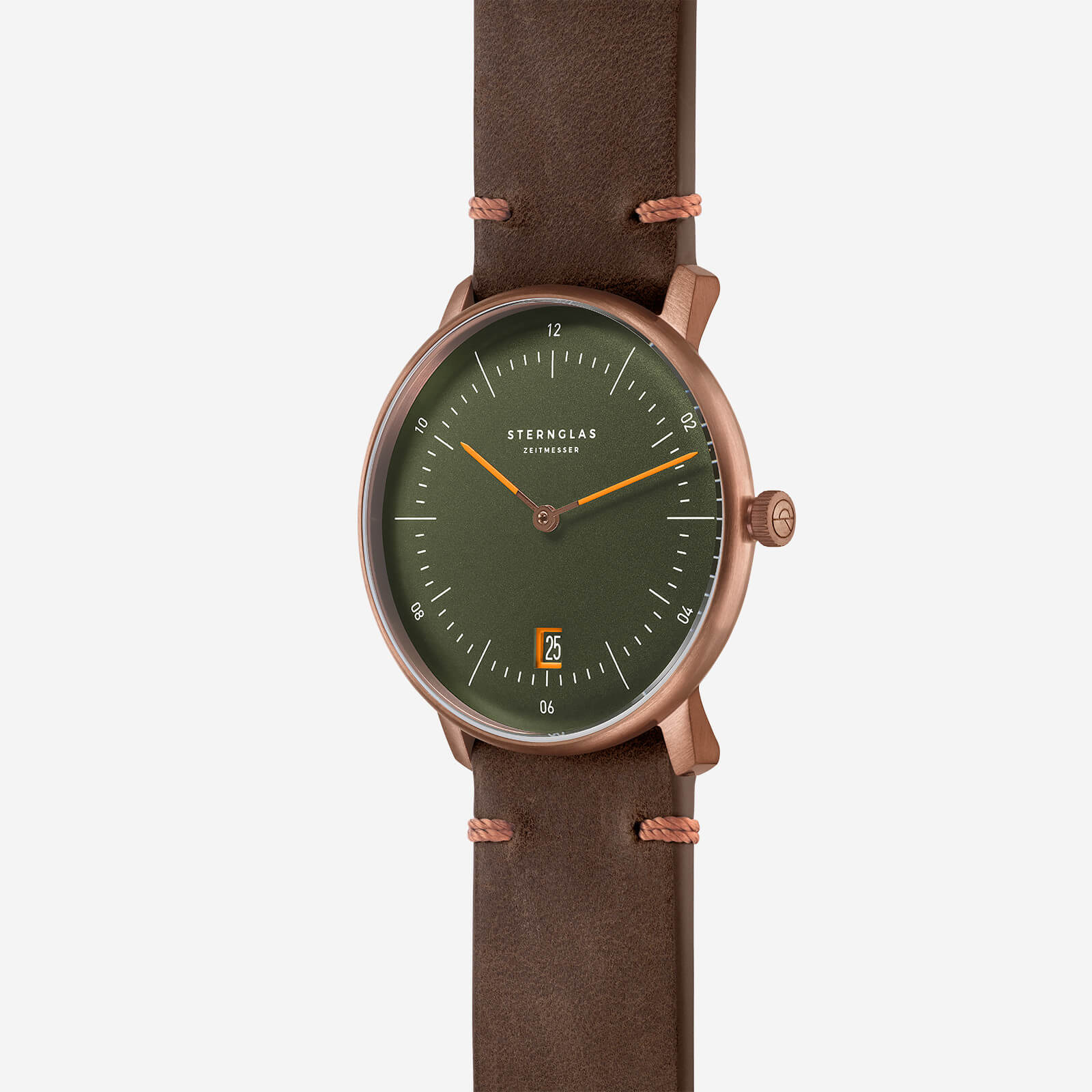 sternglas-naos-edition-bronze-quarzuhr-38-mm-schilfgr-n image 3