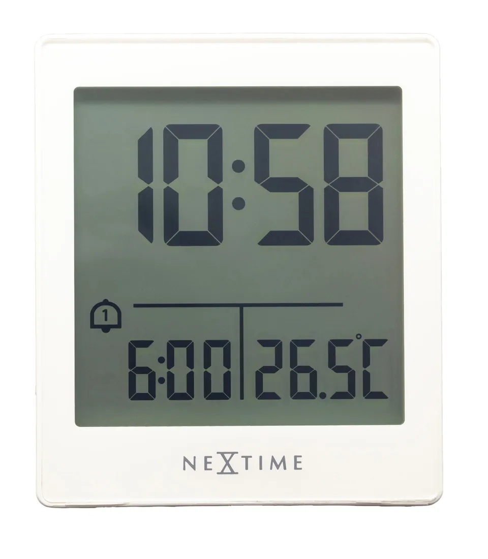 nextime-wake-up-digitaler-tischwecker-7-7x8-9x3cm-rcc-funk-temperatur-schwarz-we image 1
