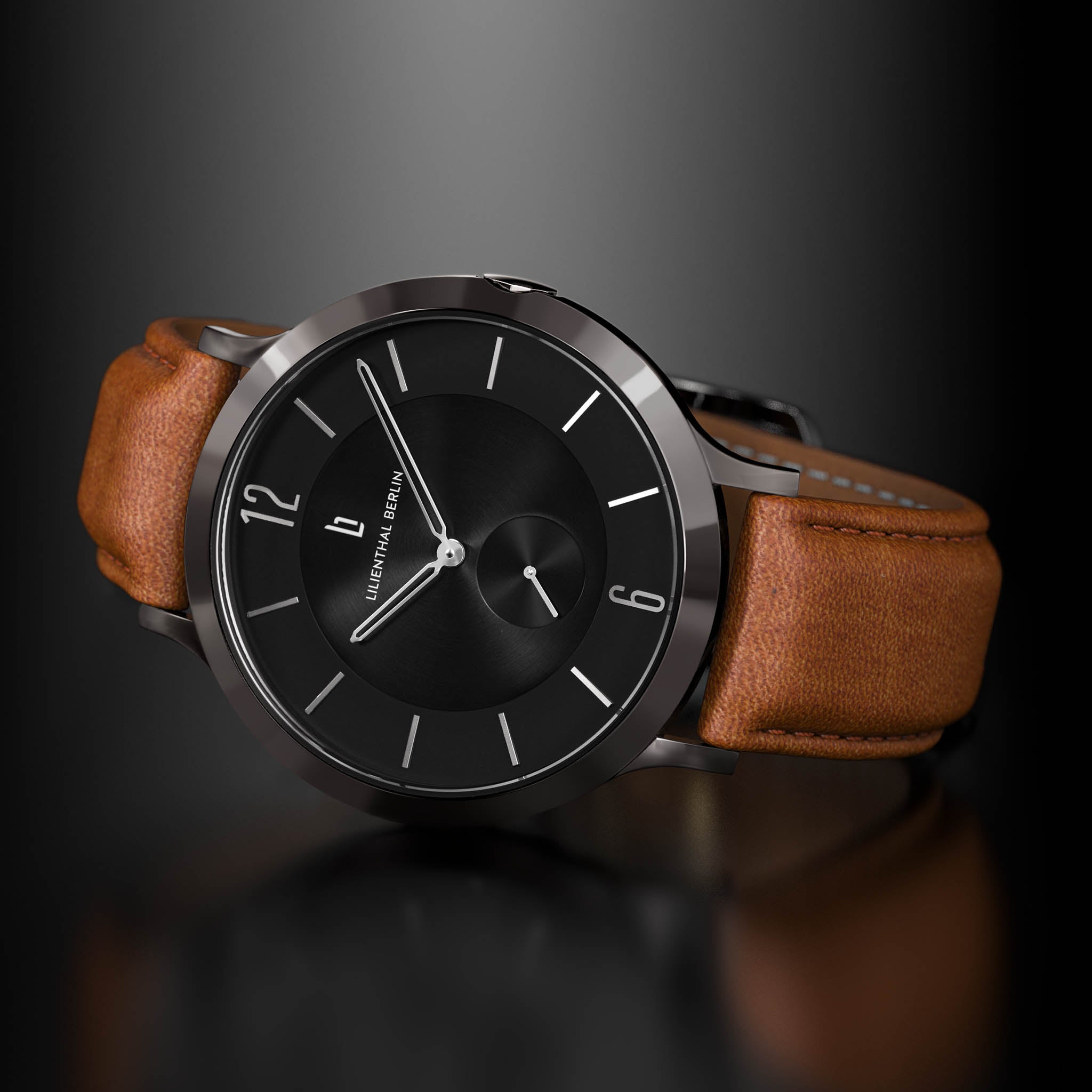 lilienthal-berlin-the-classic-armbanduhr-dark-silver-black-2 image 3
