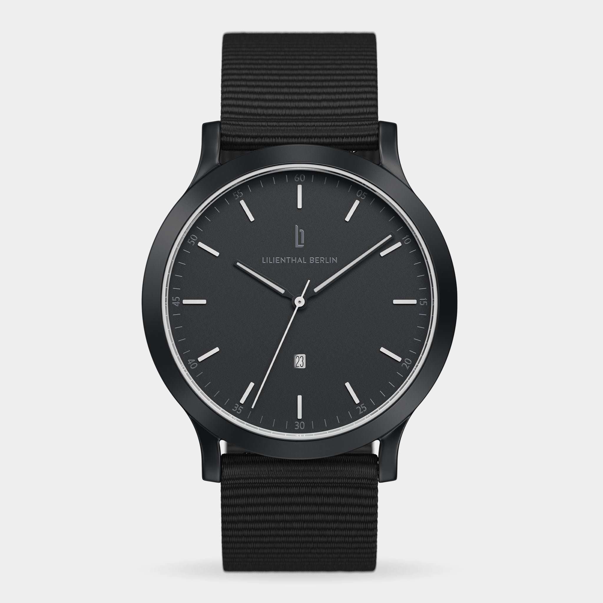 lilienthal-berlin-huxley-herrenuhr-black-white-5-atm image 1