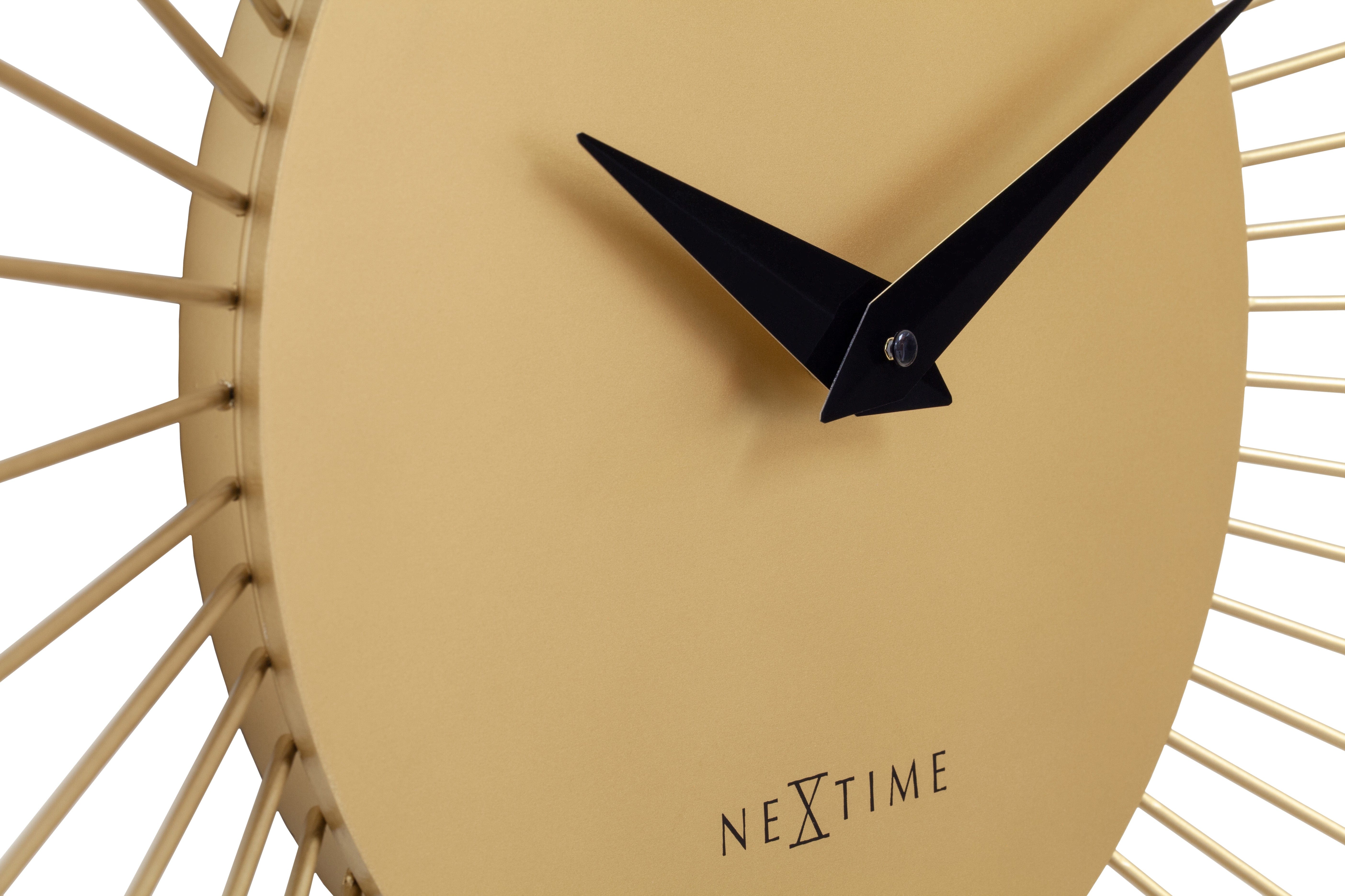 nextime-vasco-round-wanduhr-80cm-analog-metall-gold image 4