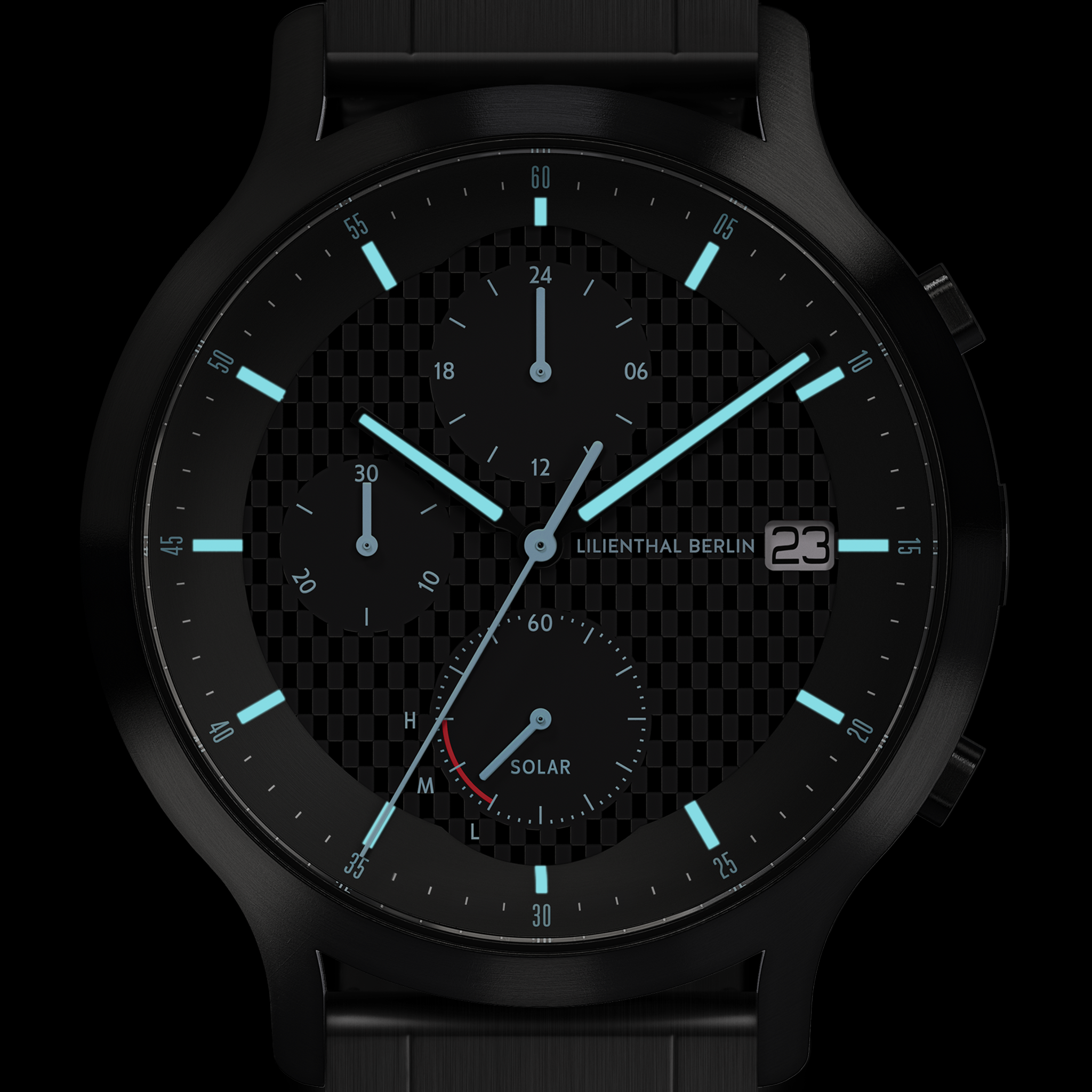 lilienthal-berlin-chronograph-solar-edition-i-herrenuhr-mit-metallarmband image 8