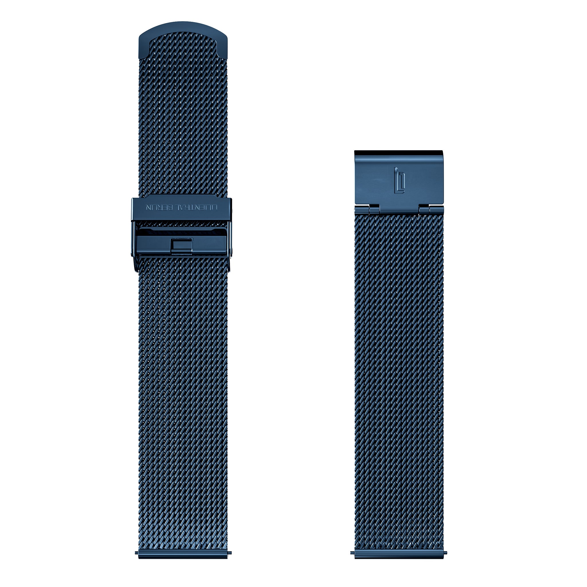 lilienthal-berlin-mesh-strap-blue-polished-wechselarmband image 3
