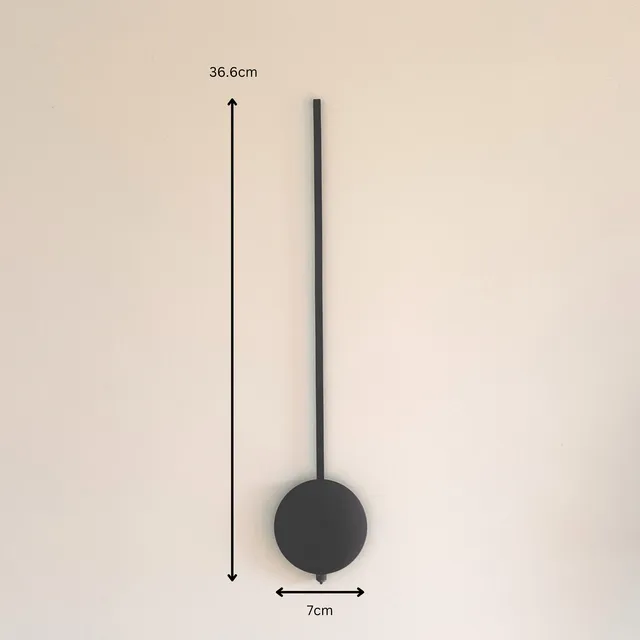 nextime-pendulum-black-ersatzpendel-aluminium-36-6-cm image 1