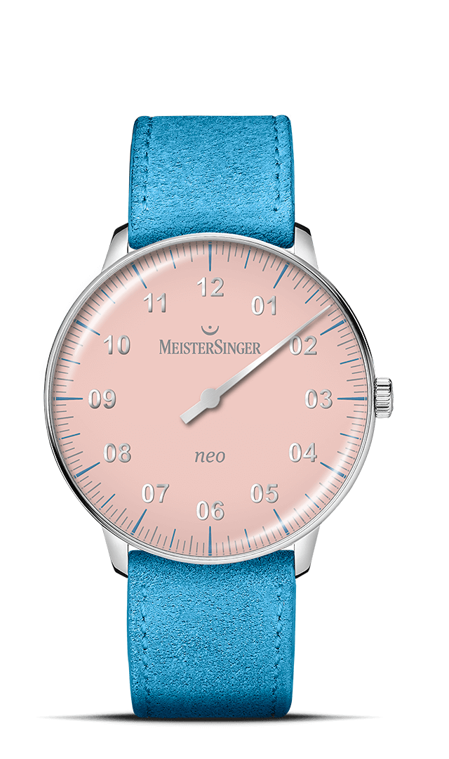meistersinger-neo-special-einzeiger-armbanduhr-hellrot image 1