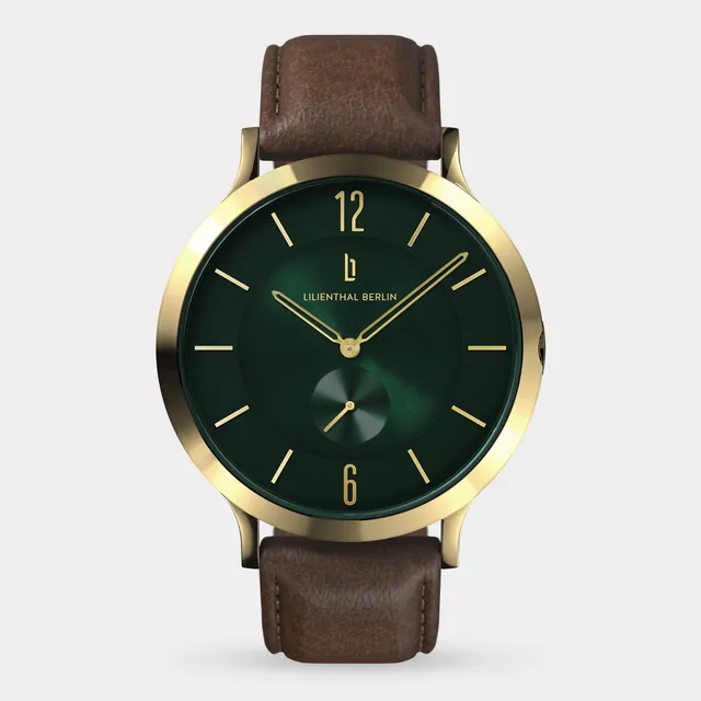 lilienthal-berlin-the-classic-gold-green-armbanduhr-42-5-mm image 1