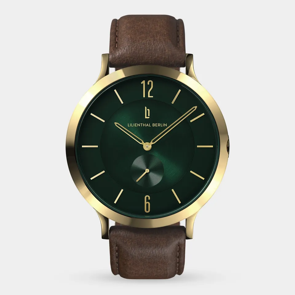 lilienthal-berlin-the-classic-gold-green-armbanduhr-42-5-mm image 1