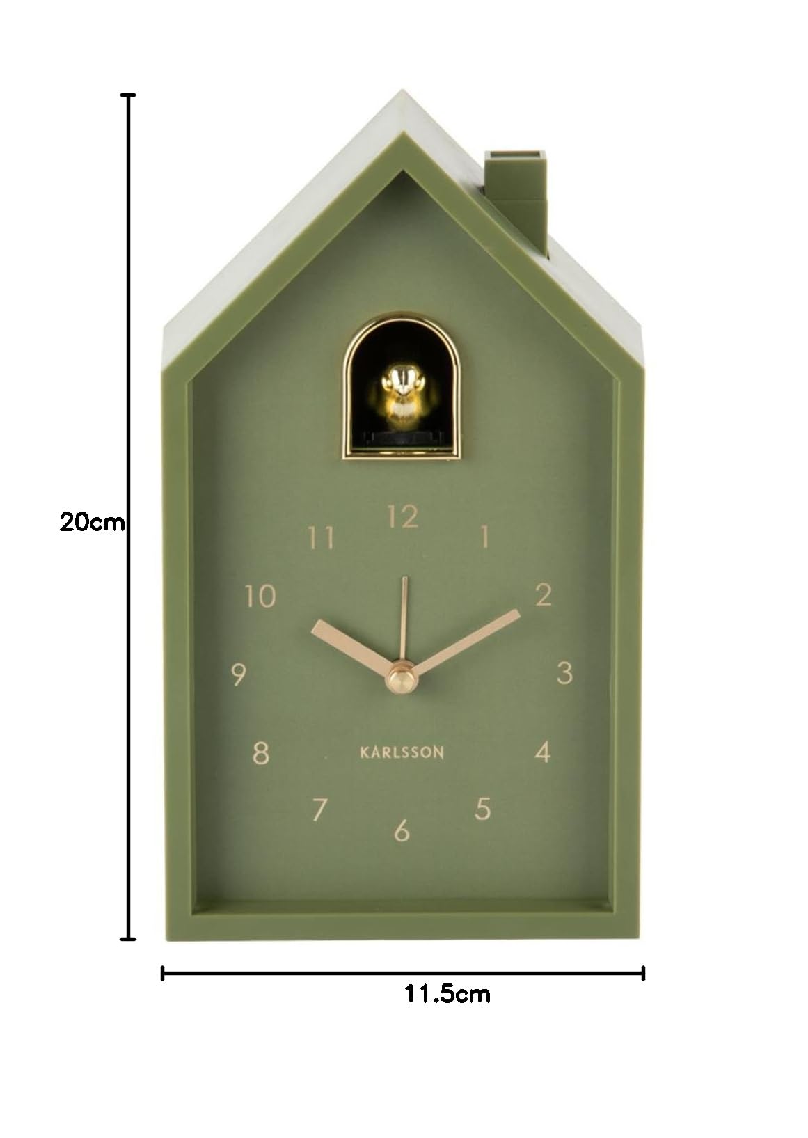 karlsson-modern-cuckoo-oro-wecker-gr-n-15-x-11-5-x-20-cm image 6