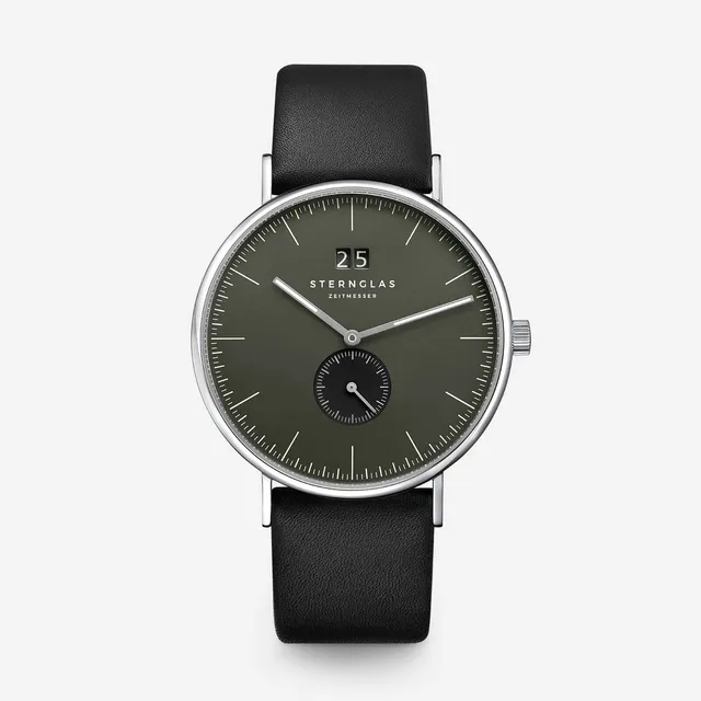 sternglas-ivo-rauchgr-n-herrenuhr-40-mm image 1