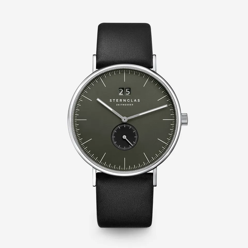 sternglas-ivo-rauchgr-n-herrenuhr-40-mm image 1