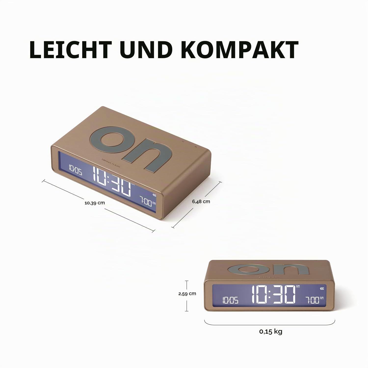 lexon-flip-classic-wecker-wendbar-lcd-lila image 2