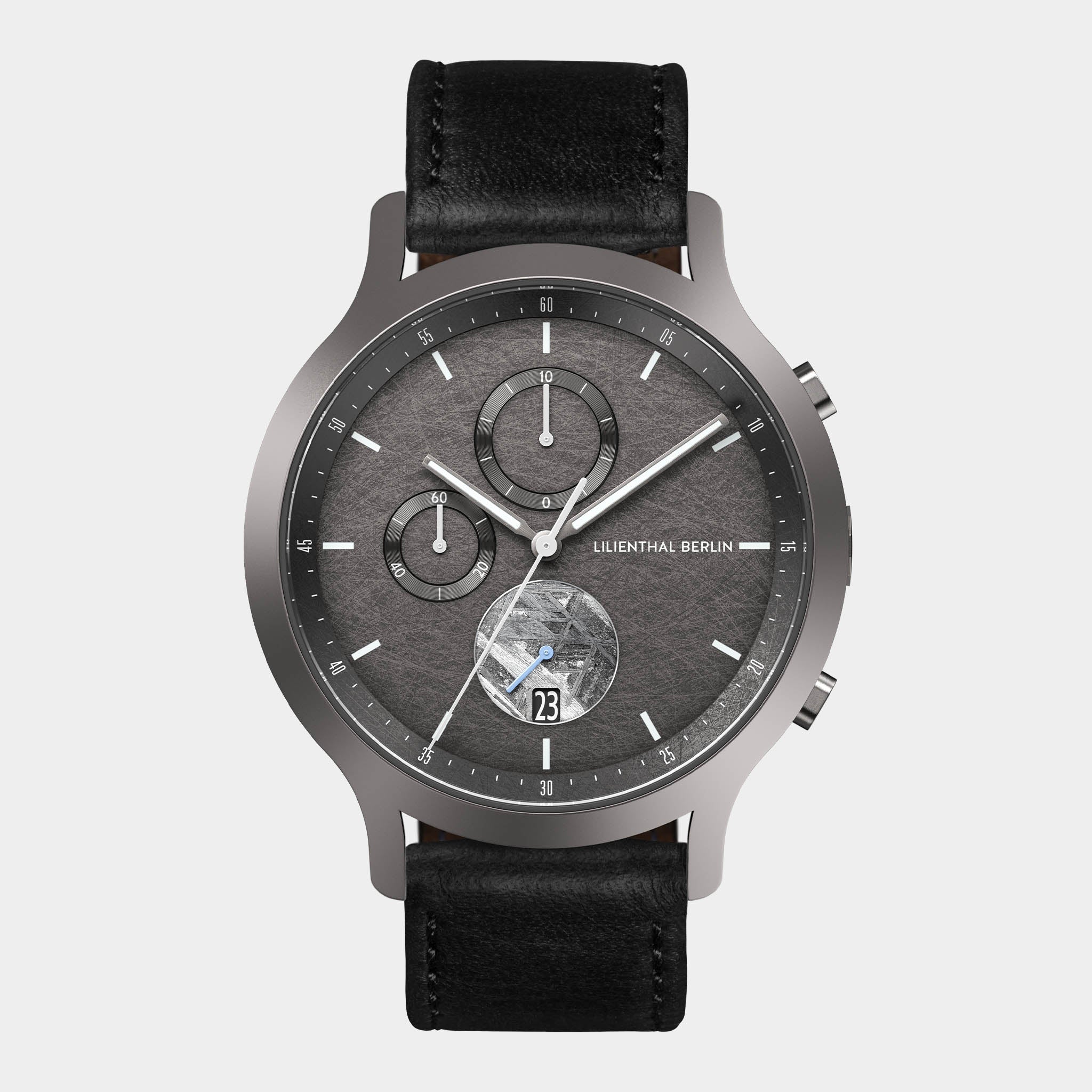 lilienthal-berlin-chronograph-meteorite-cosmic-gray-meteoritenuhr image 1