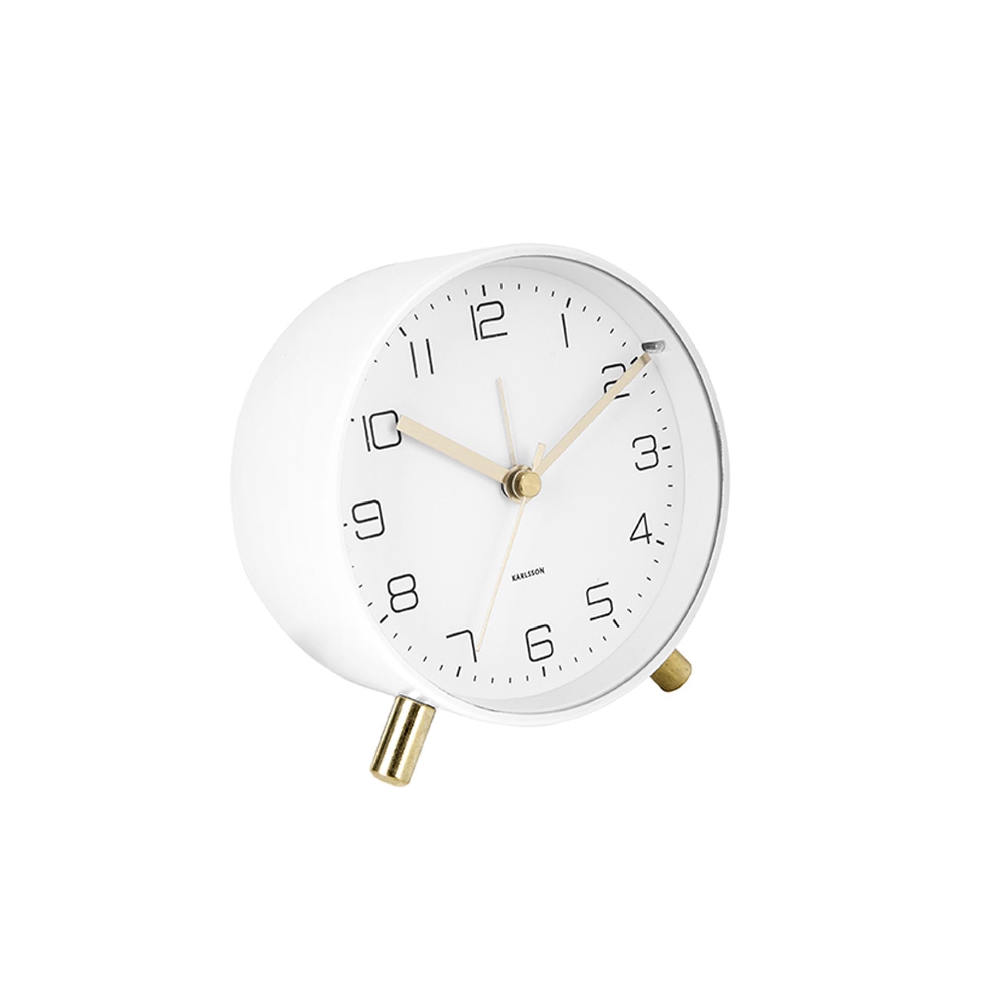 karlsson-lofty-wecker-wei-matt-11-cm-analog-mit-schlummerfunktion image 1