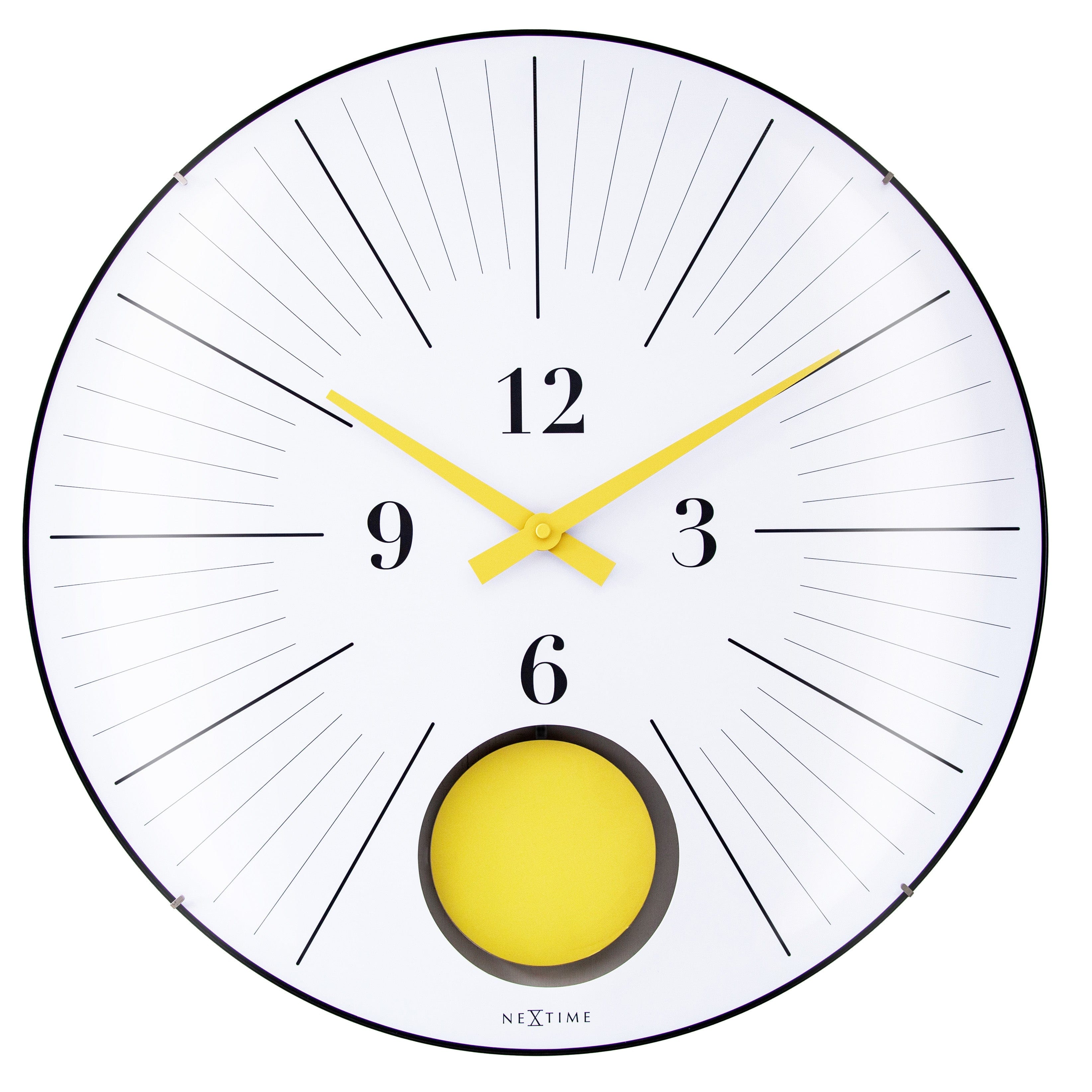 nextime-duomo-50-pendulum-wanduhr-analog-50-cm-pendel-glas image 1