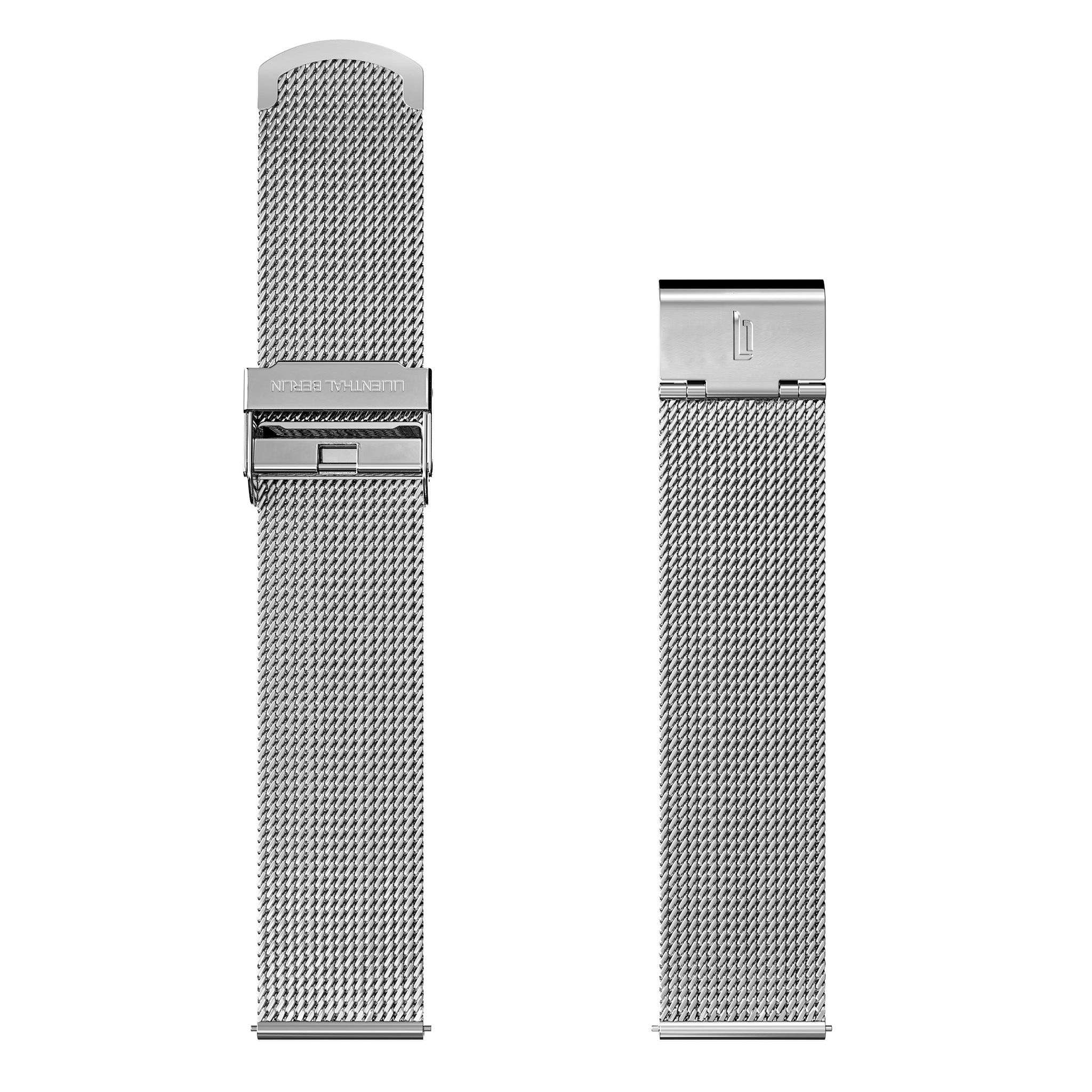 lilienthal-berlin-mesh-strap-uhrenarmband-silver-glossy image 3