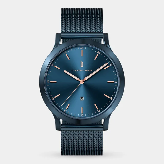 lilienthal-berlin-huxley-blue-rose-gold-40-mm image 1