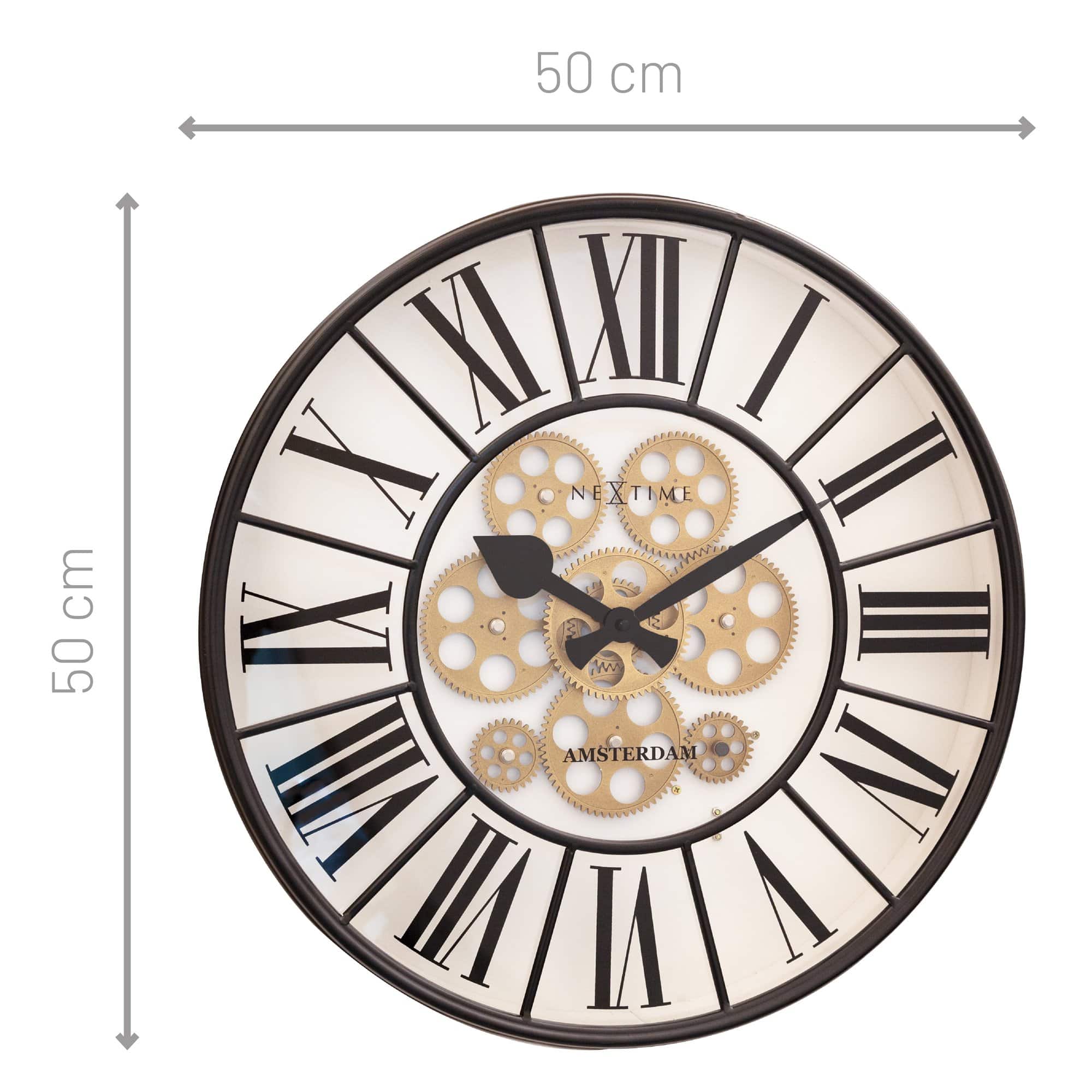 nextime-william-moving-gear-wanduhr-50-cm-wei image 7