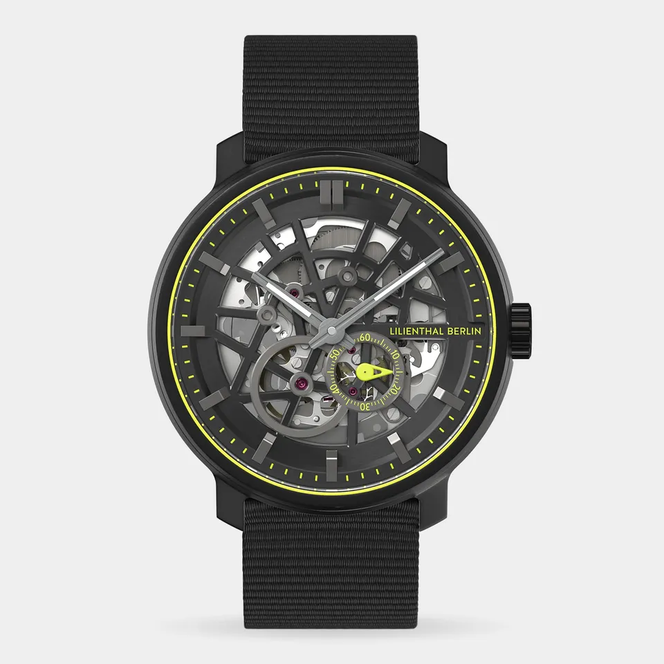 lilienthal-berlin-neolux-skeleton-black-lime-automatik-herrenuhr image 1